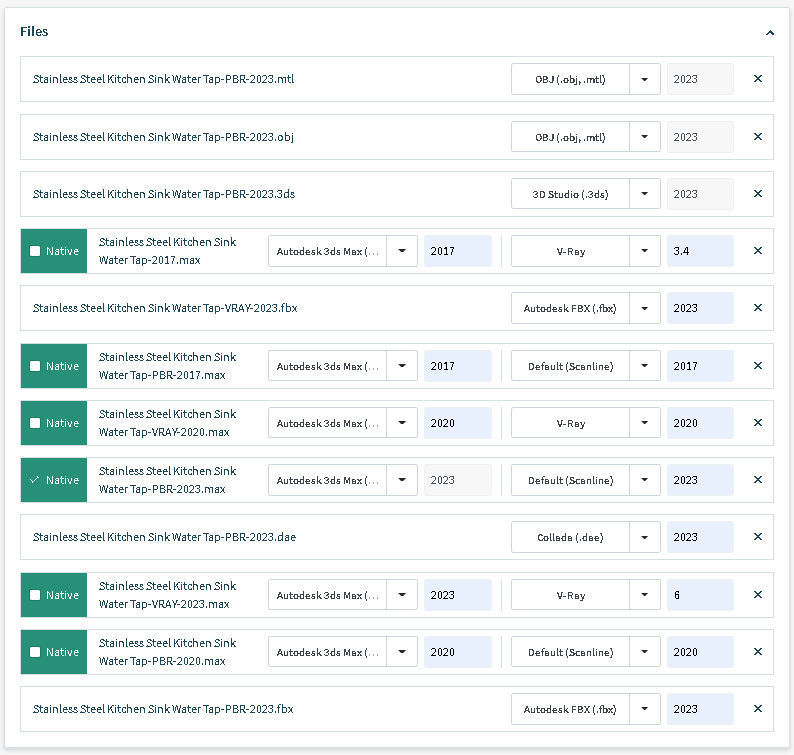 Stainless Steel Kitchen Sink Water Tap 3D model_18