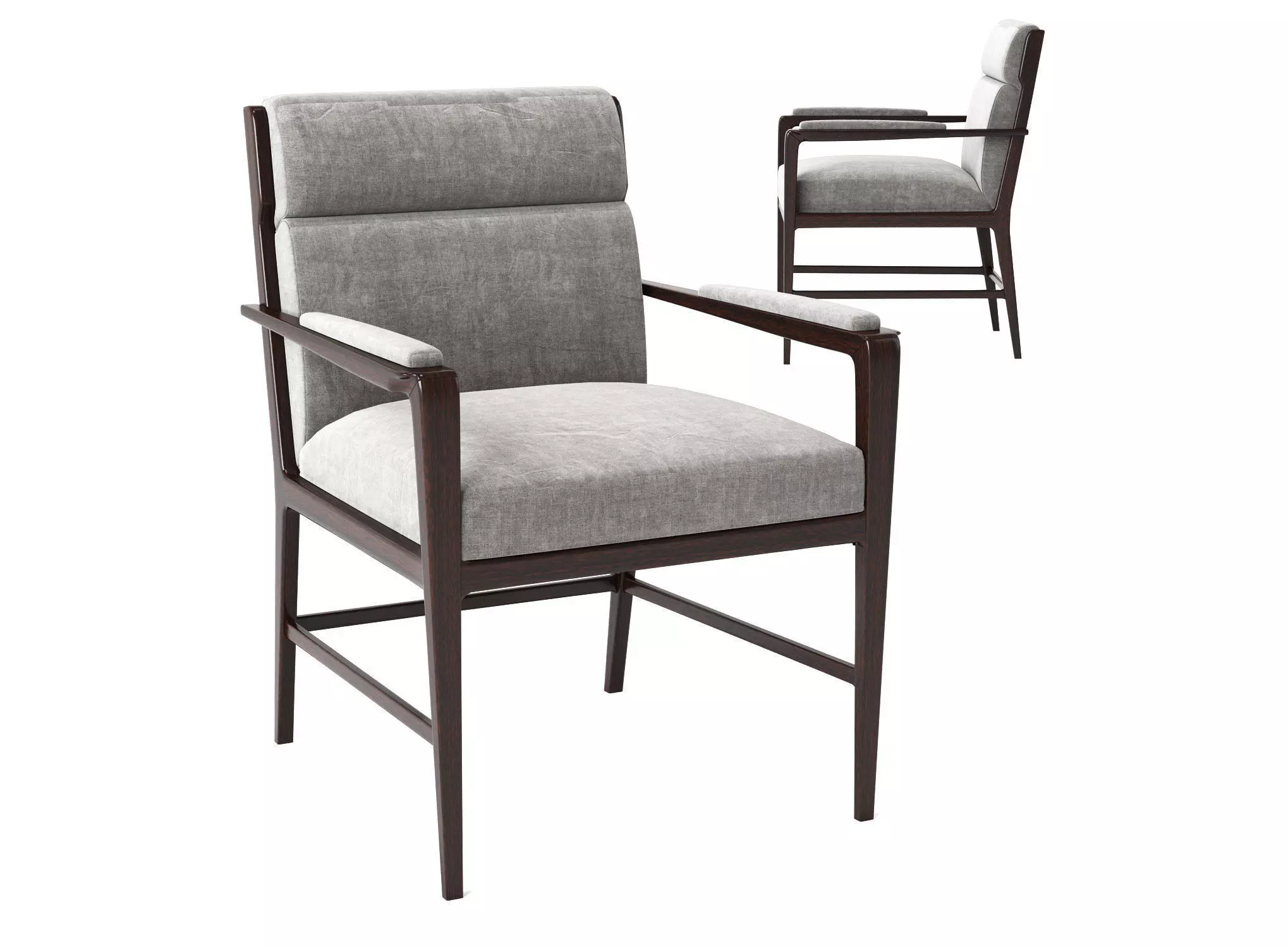 Luca Dining Arm Chair 3D model_0