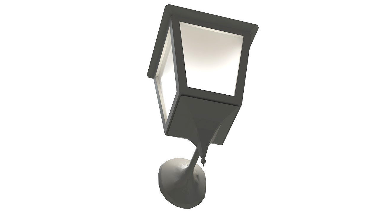 Outdoor Wall Light Lantern 3D model_7
