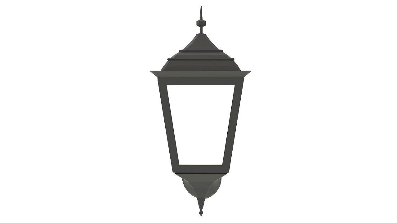 Outdoor Wall Light Lantern 3D model_2