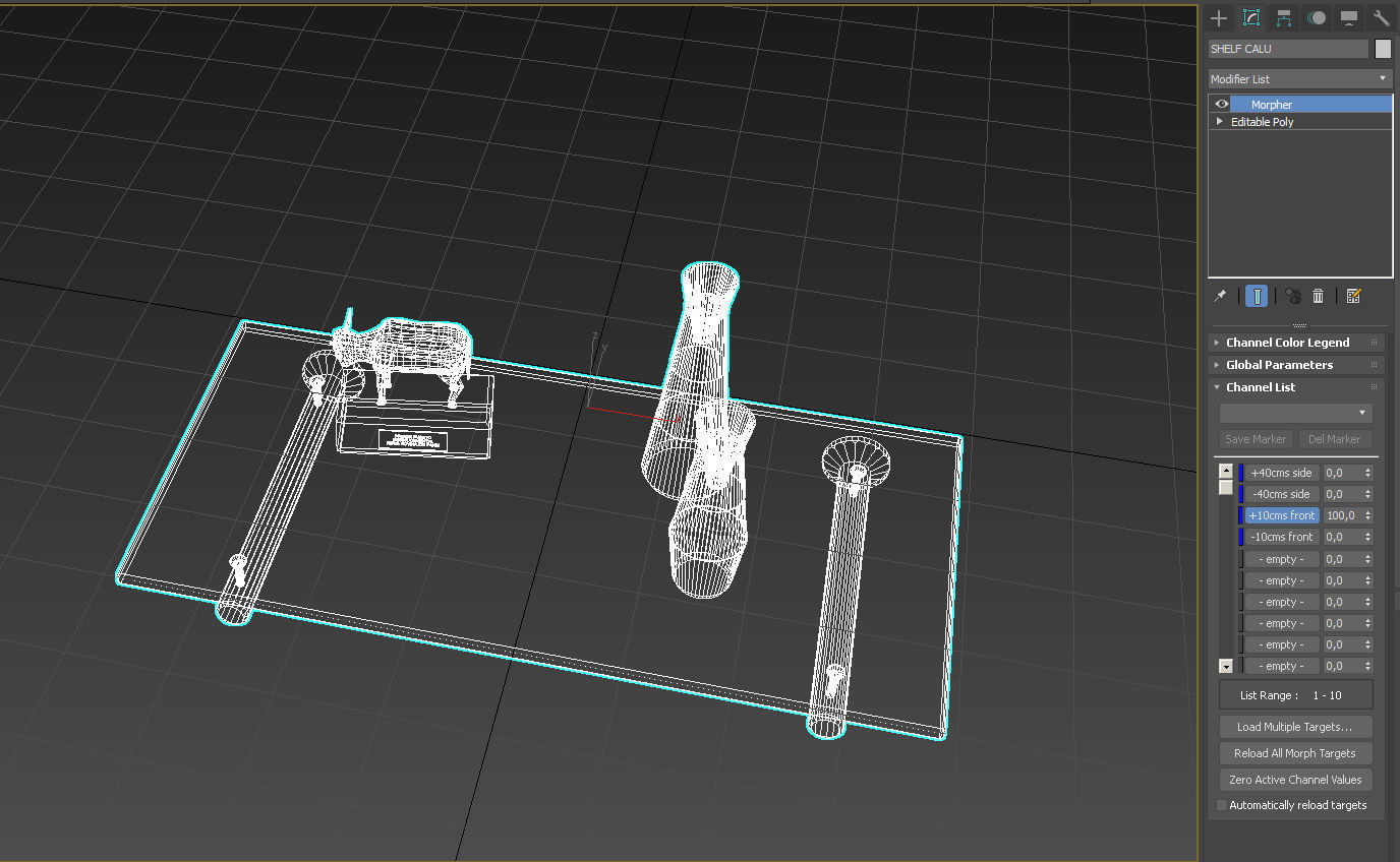 Floating rectangle glass shelf 3D model_19