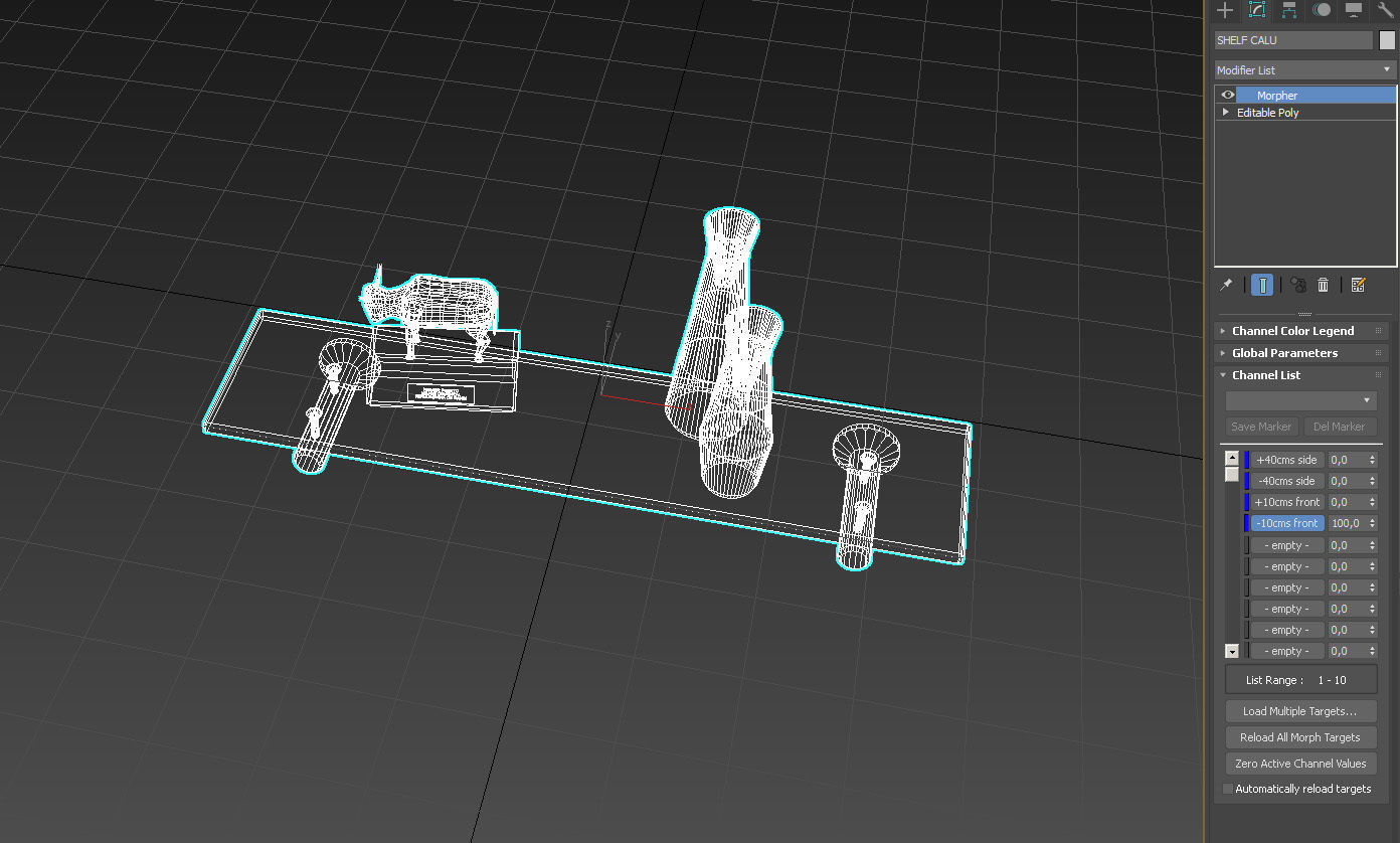 Floating rectangle glass shelf 3D model_20