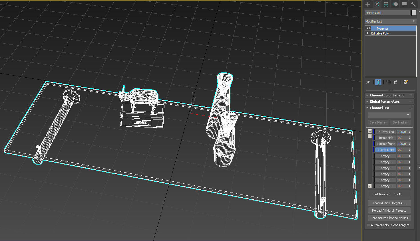 Floating rectangle glass shelf 3D model_21