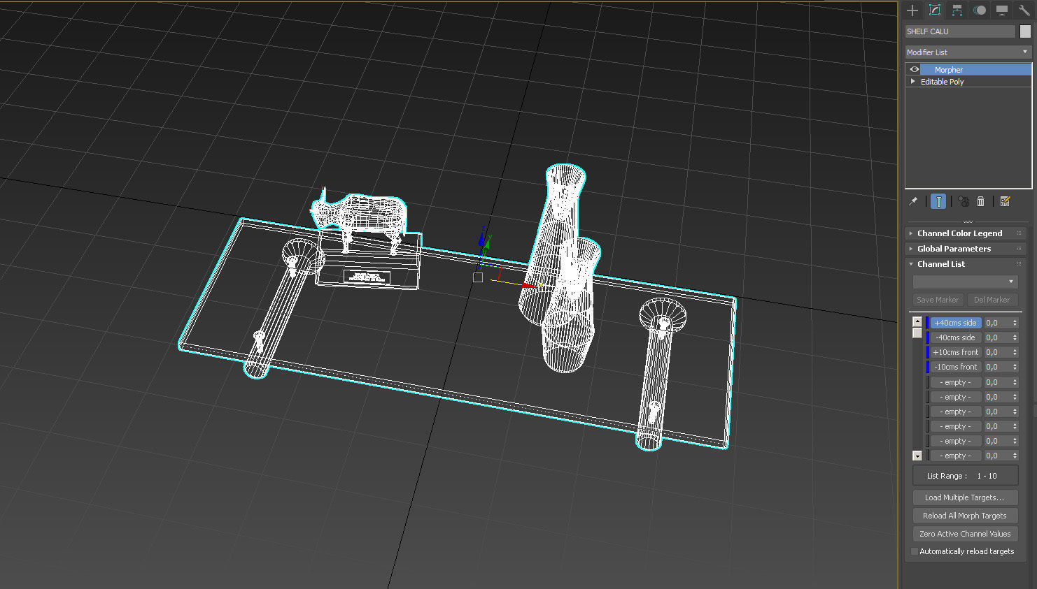 Floating rectangle glass shelf 3D model_16