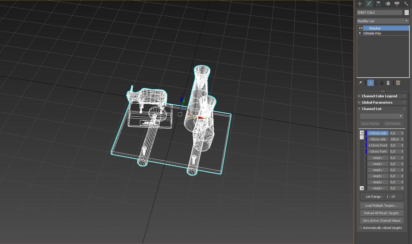 Floating rectangle glass shelf 3D model_18