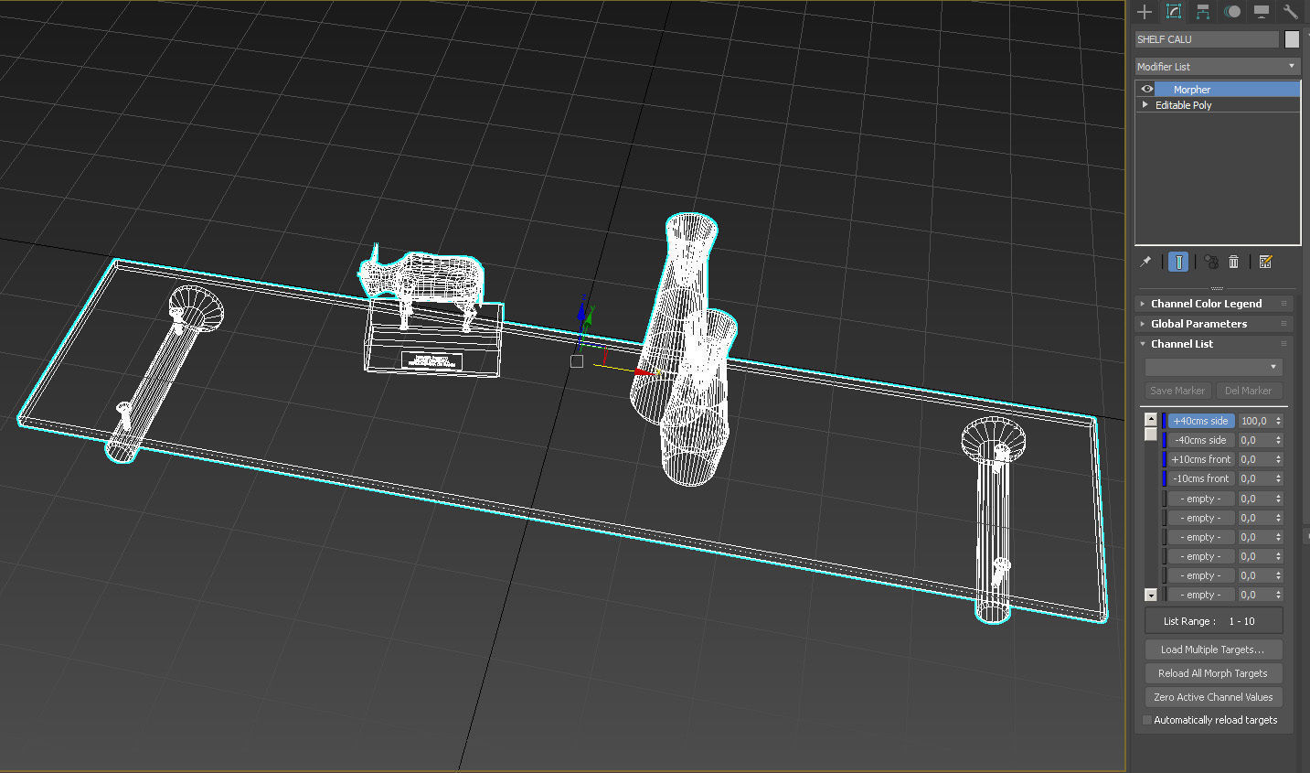 Floating rectangle glass shelf 3D model_17