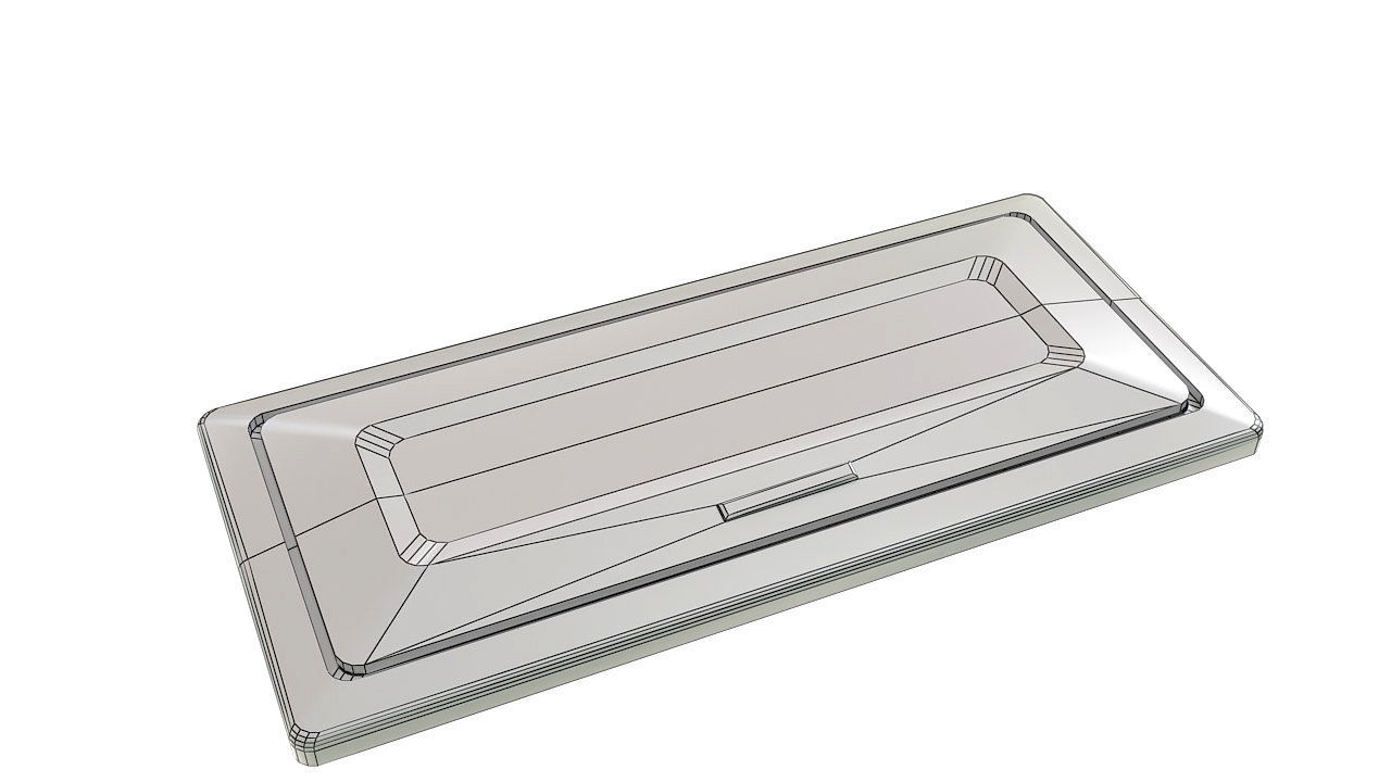 Table cable outlet socket grommet 3D model_13