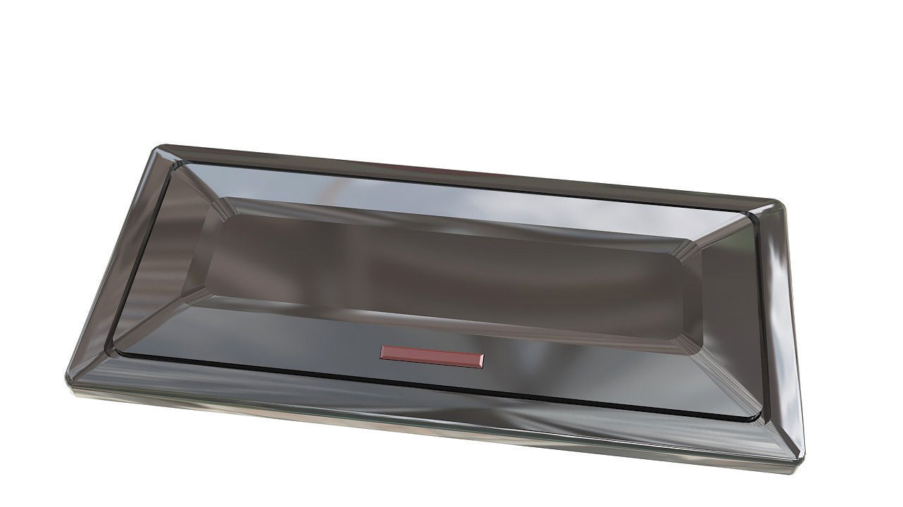 Table cable outlet socket grommet 3D model_3