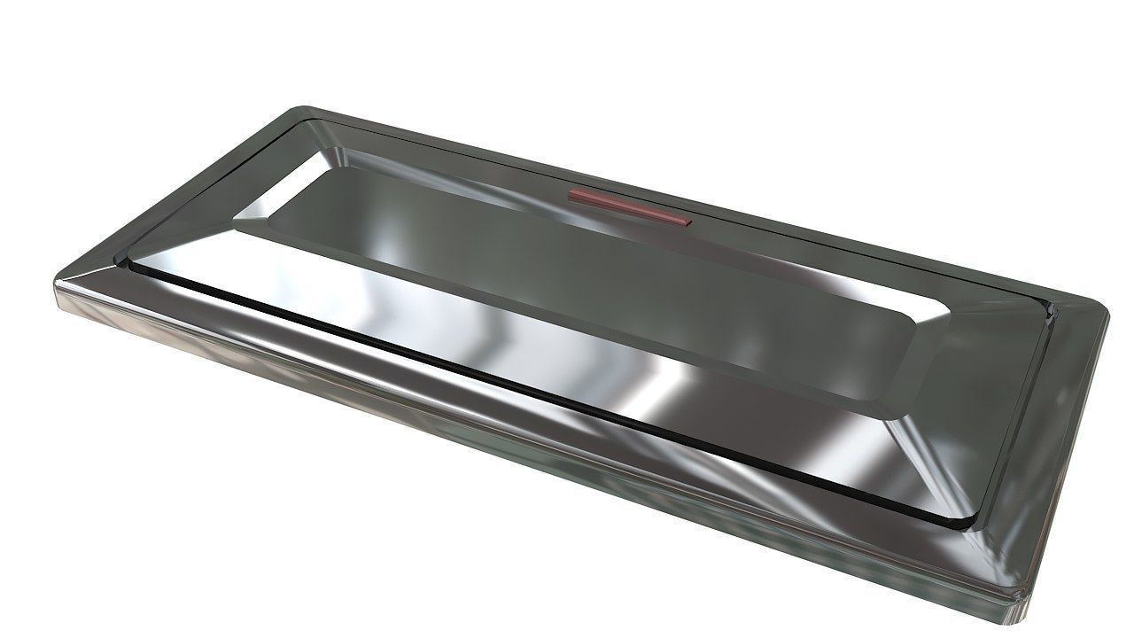 Table cable outlet socket grommet 3D model_7