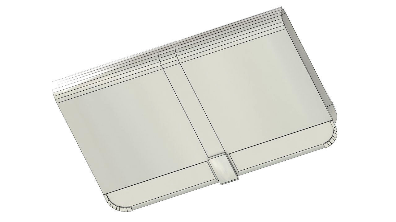 Leather journal notebook diary 3D model_6