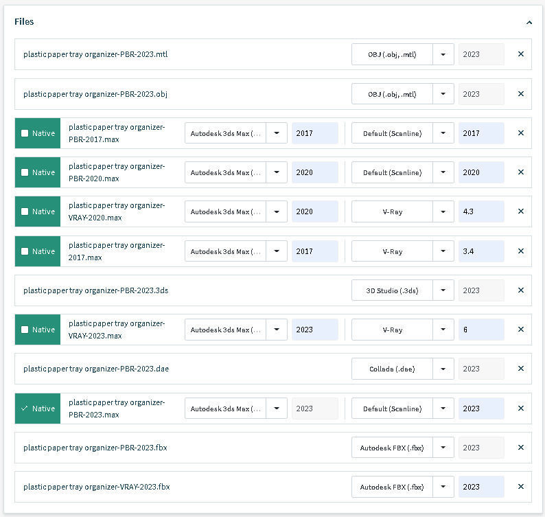 Plastic paper tray organizer 3D model_23