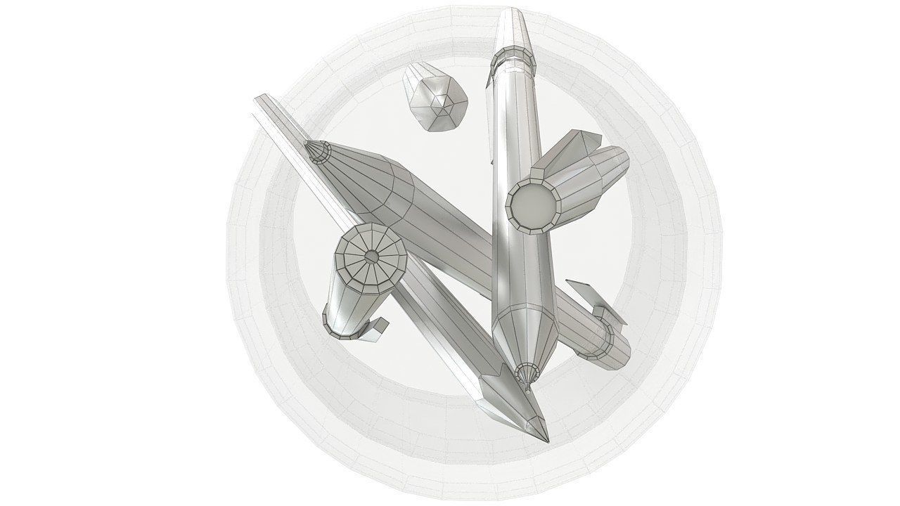 Pencil pen microtip and marker 3D model_15