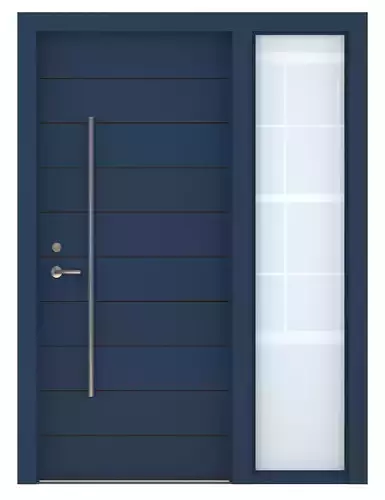 Door-099 modern door with glass panels