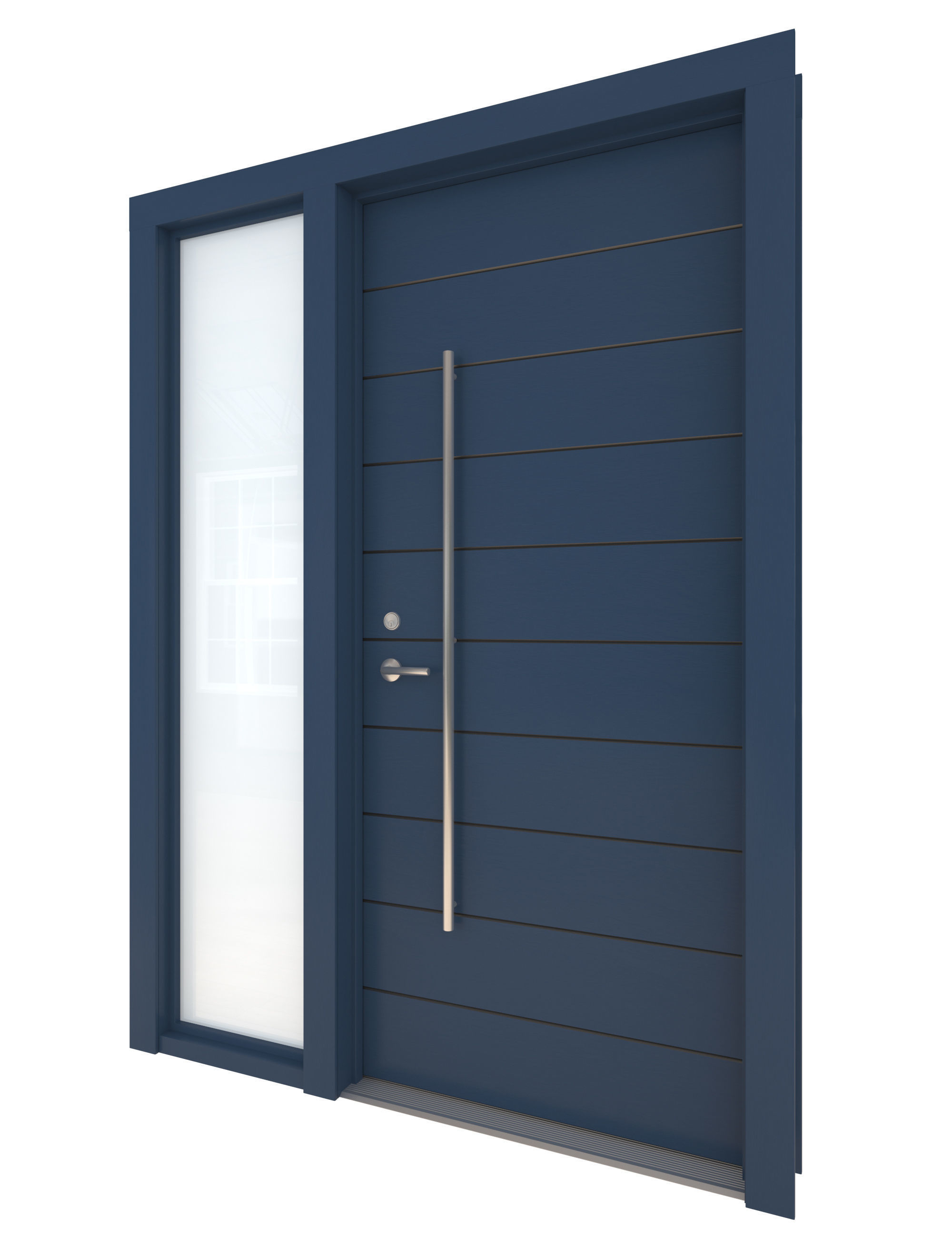Door-100 modern front door 3D model_2