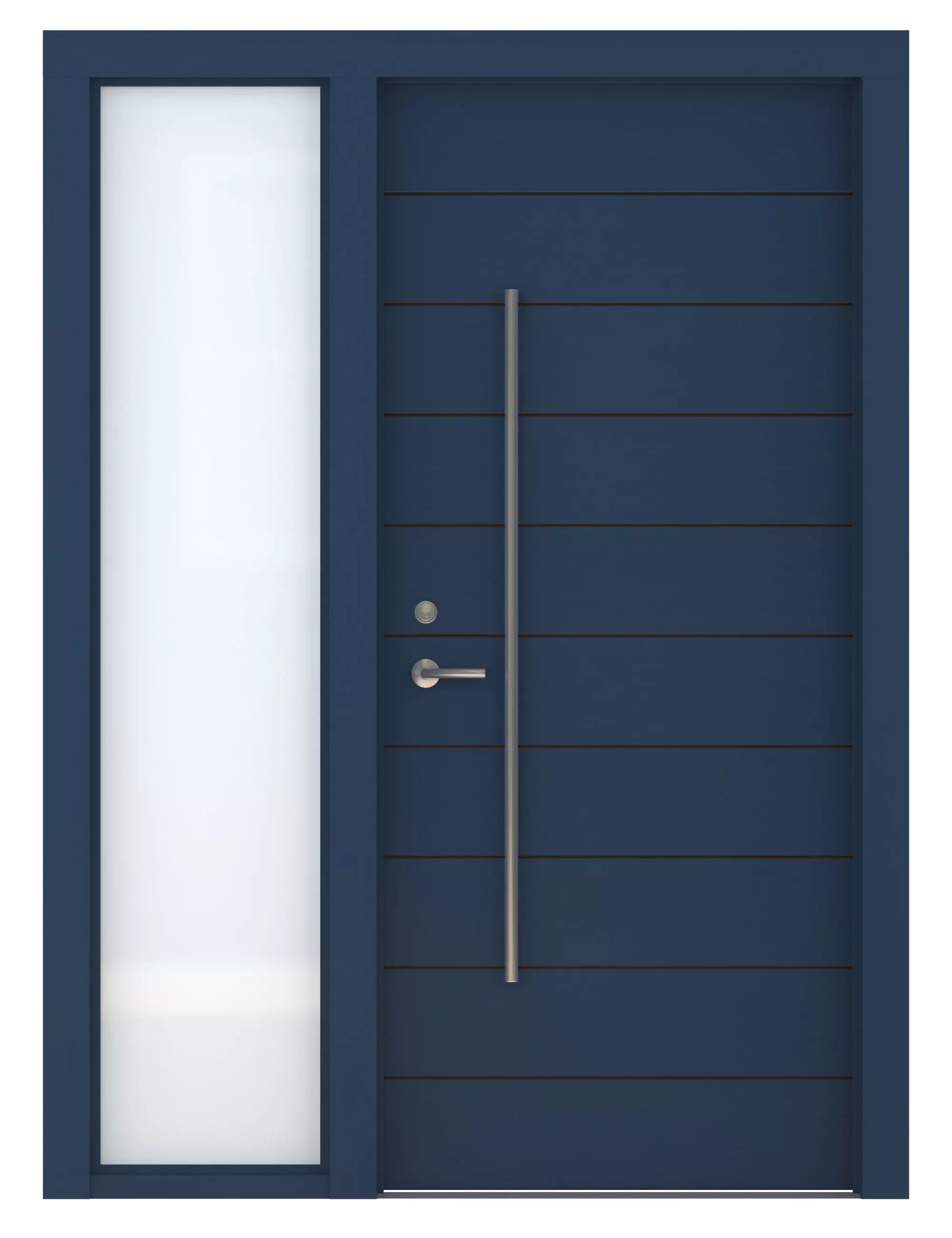 Door-100 modern front door 3D model_0