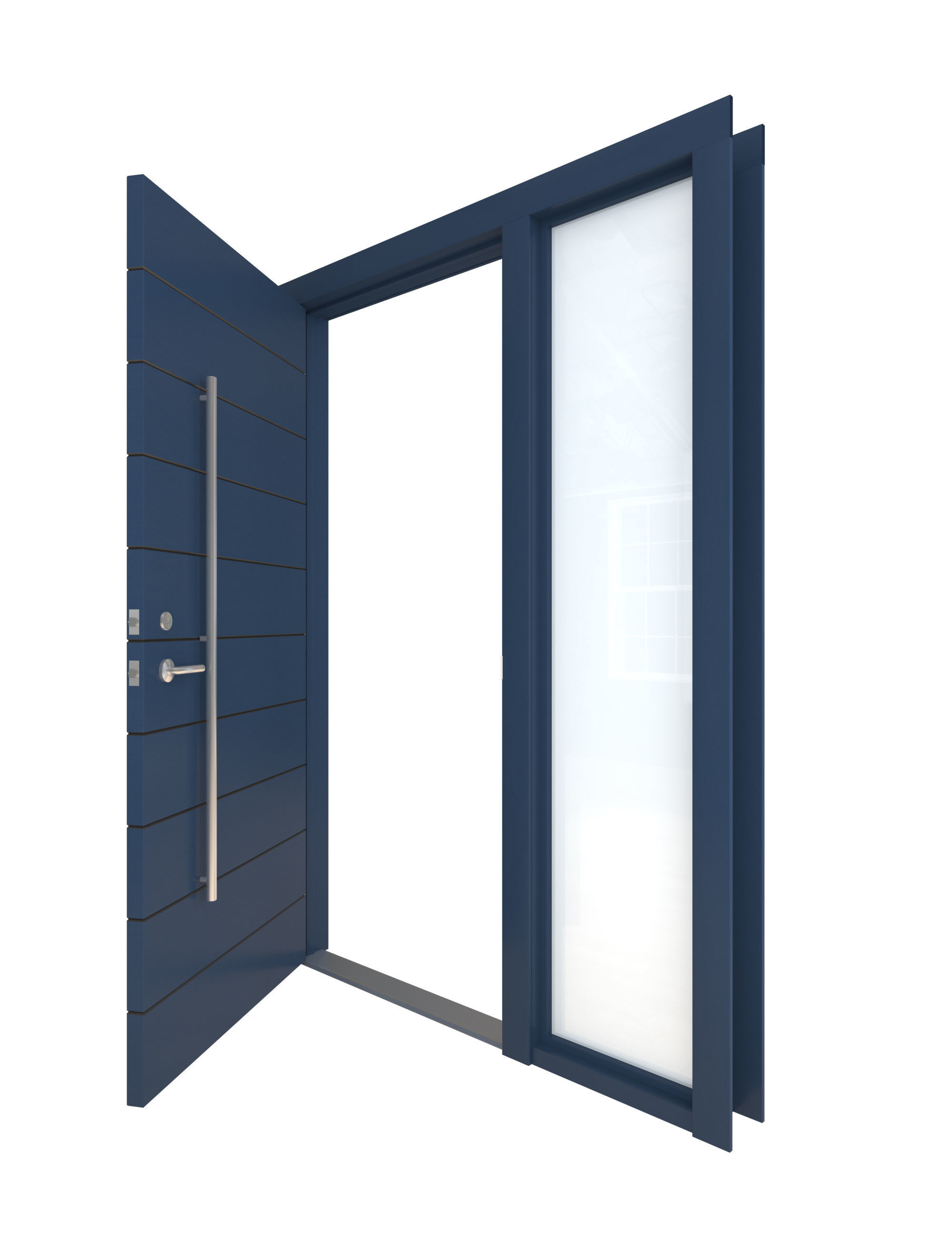 Door-100 modern front door 3D model_5