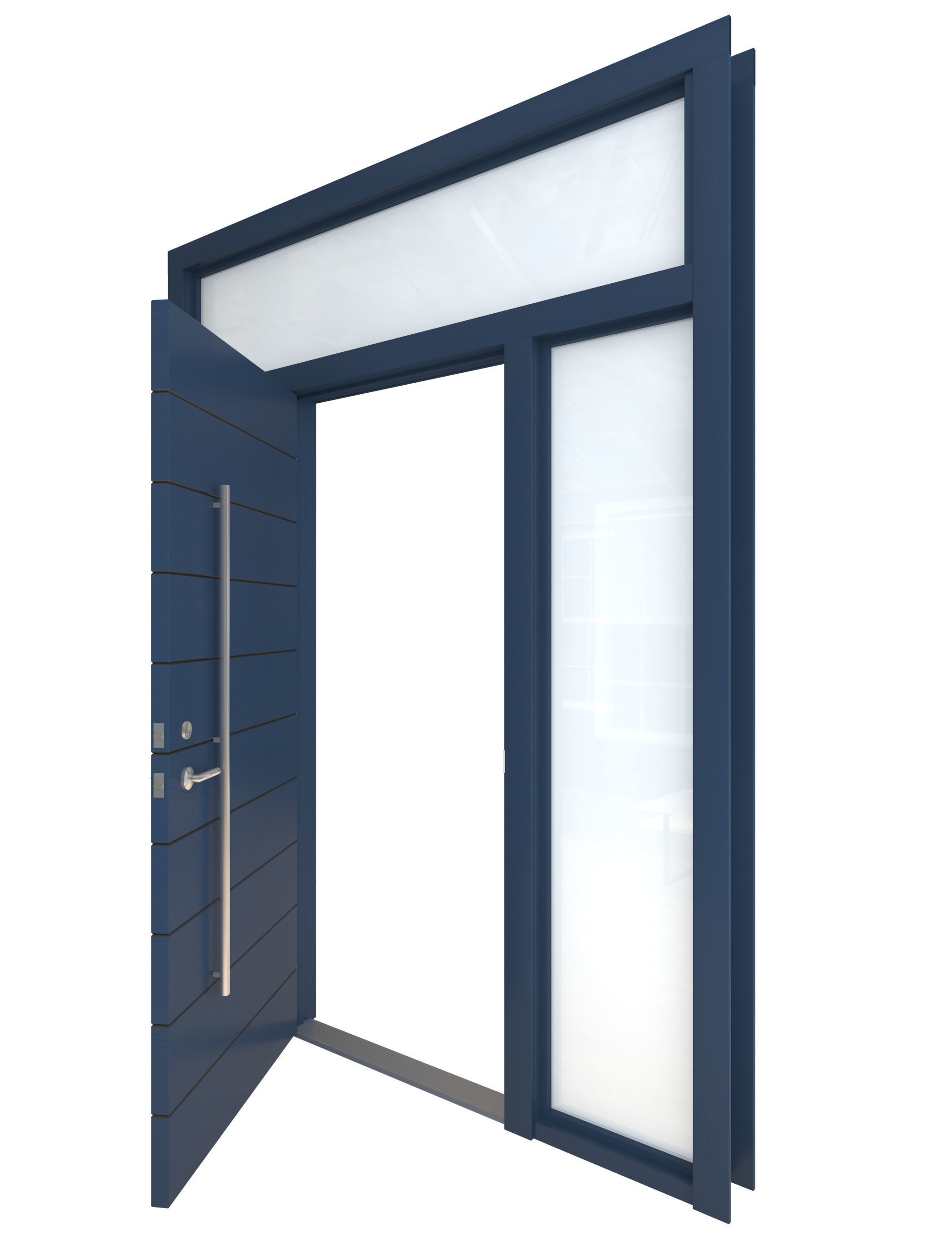 Door-102 modern front door 3D model_5