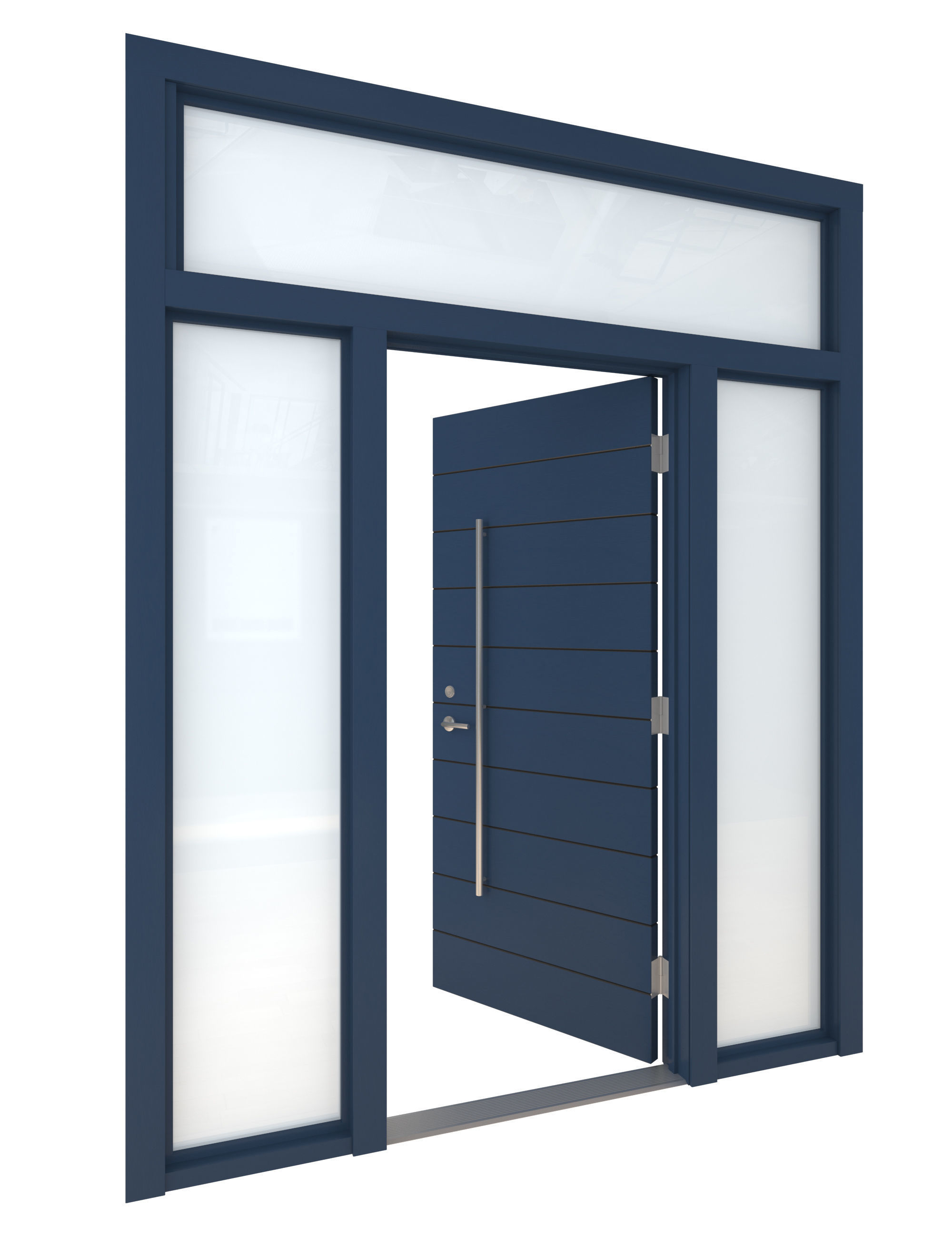 Door-102 modern front door 3D model_4
