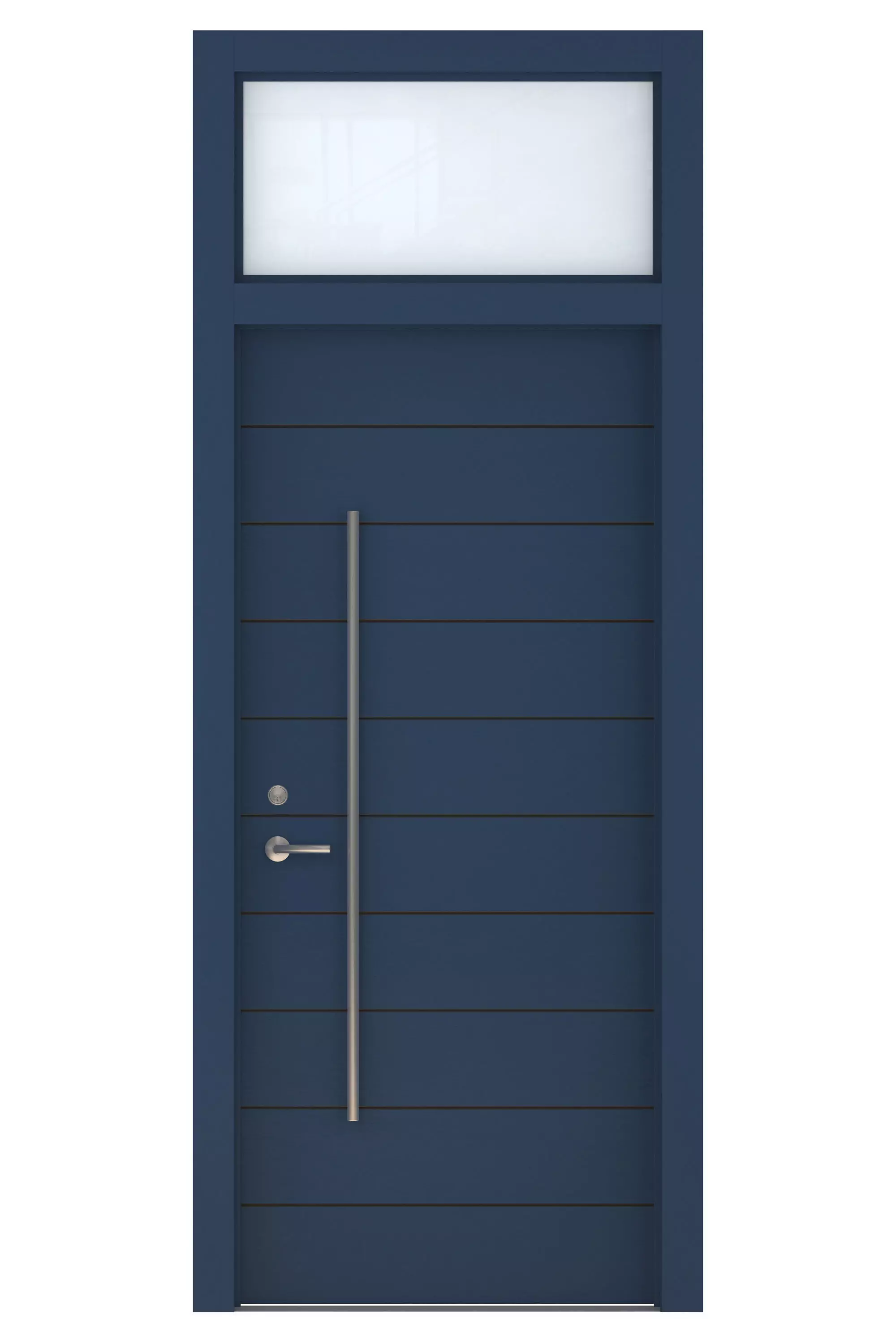 Door-103 modern front door in navy 3D model_0
