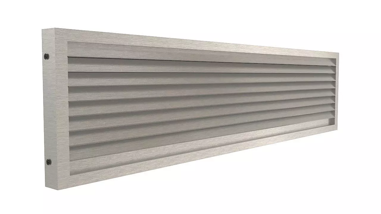 Ventilation metal small vent 3D model_0