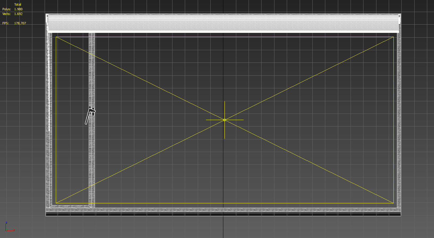 Aluminum window with blackout 3D model_15