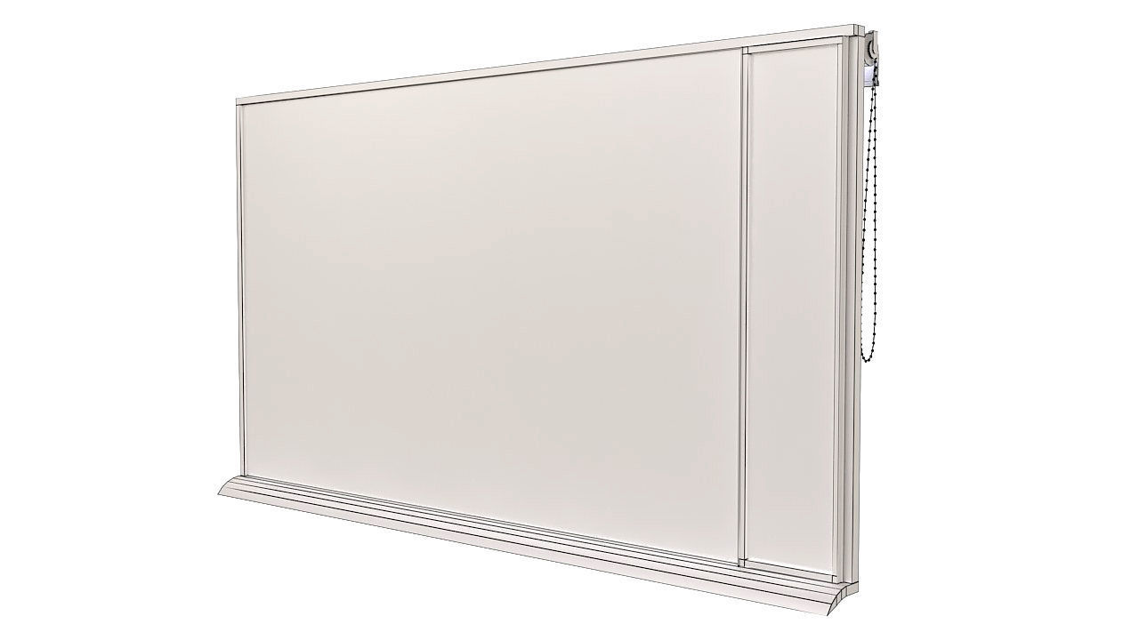 Aluminum window with blackout 3D model_12