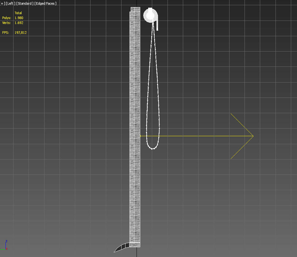 Aluminum window with blackout 3D model_16