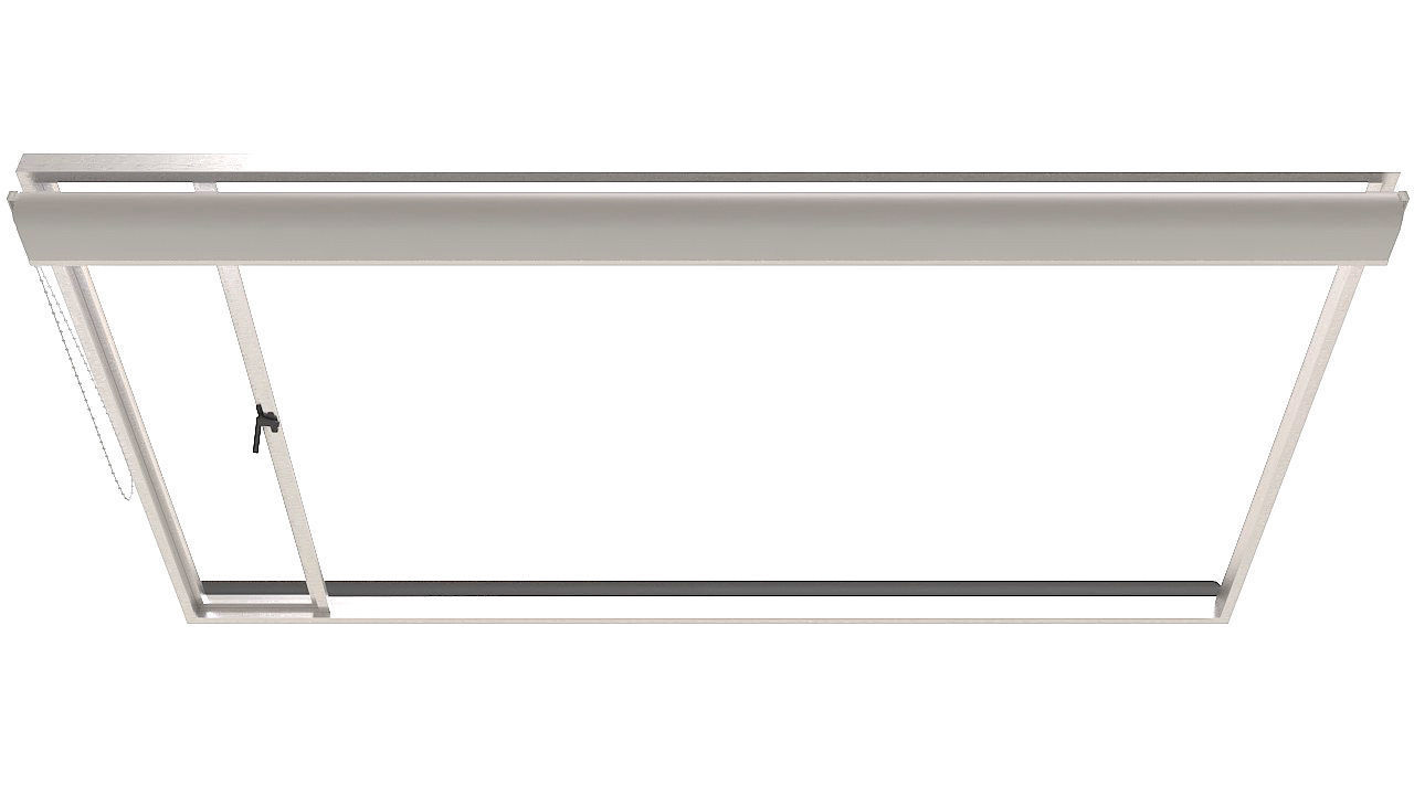 Aluminum window with blackout 3D model_6