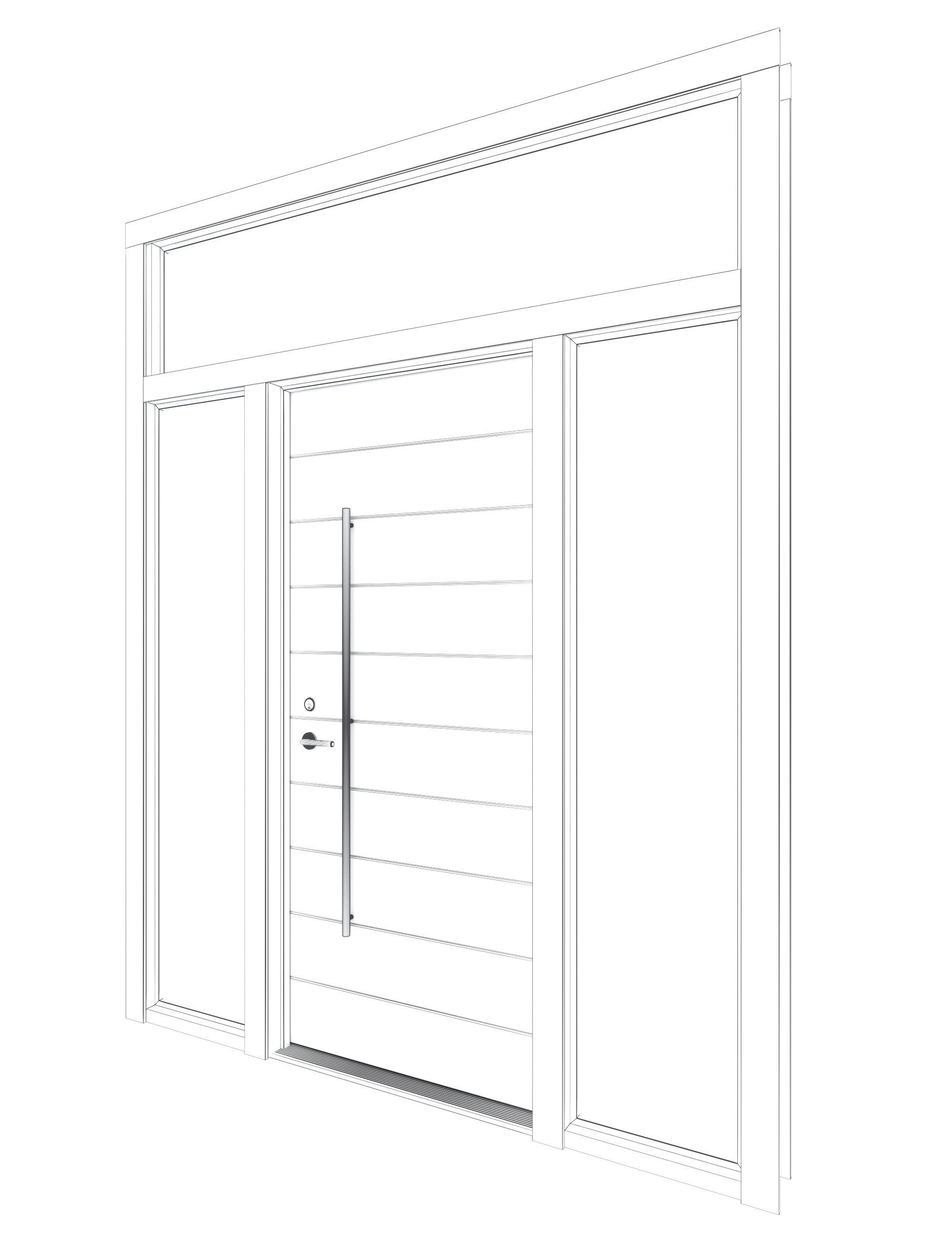 Door Collection-001 Black 3D model_39