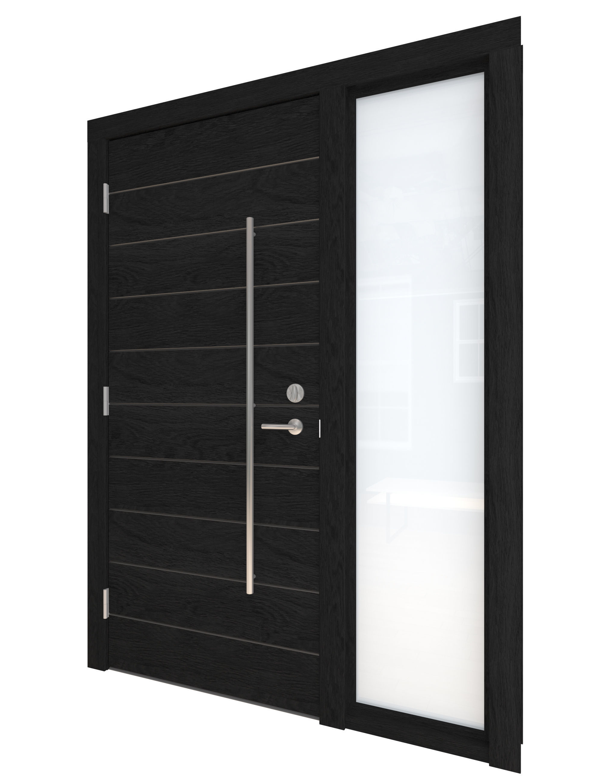 Door Collection-001 Black 3D model_20