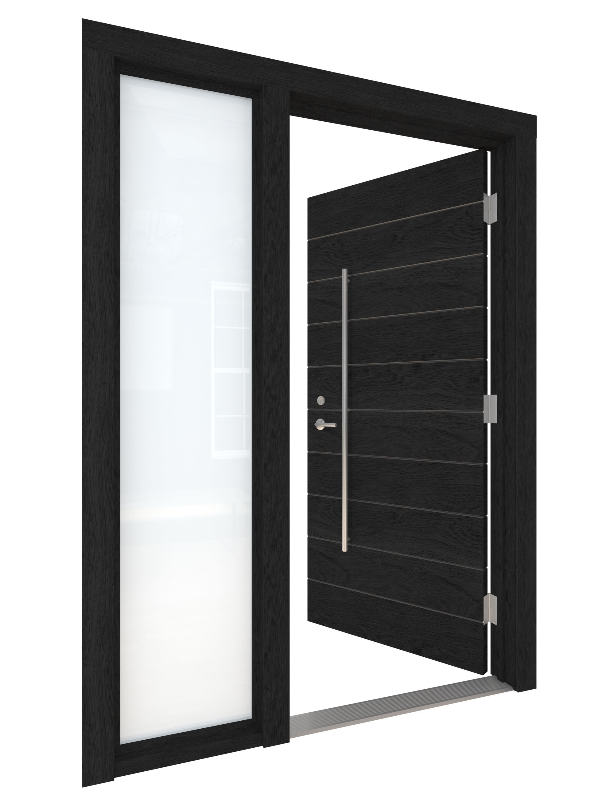 Door Collection-001 Black 3D model_21