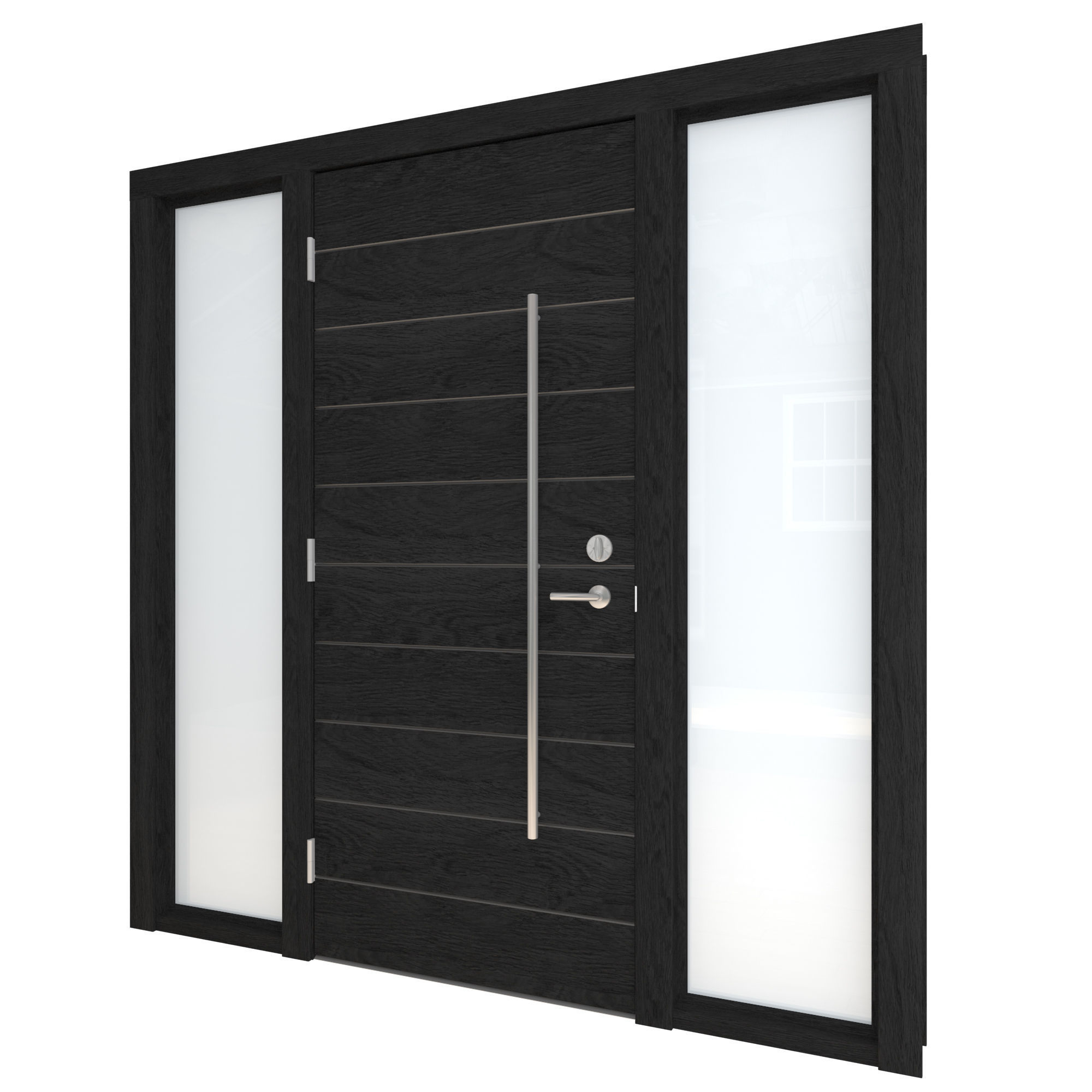 Door Collection-001 Black 3D model_28