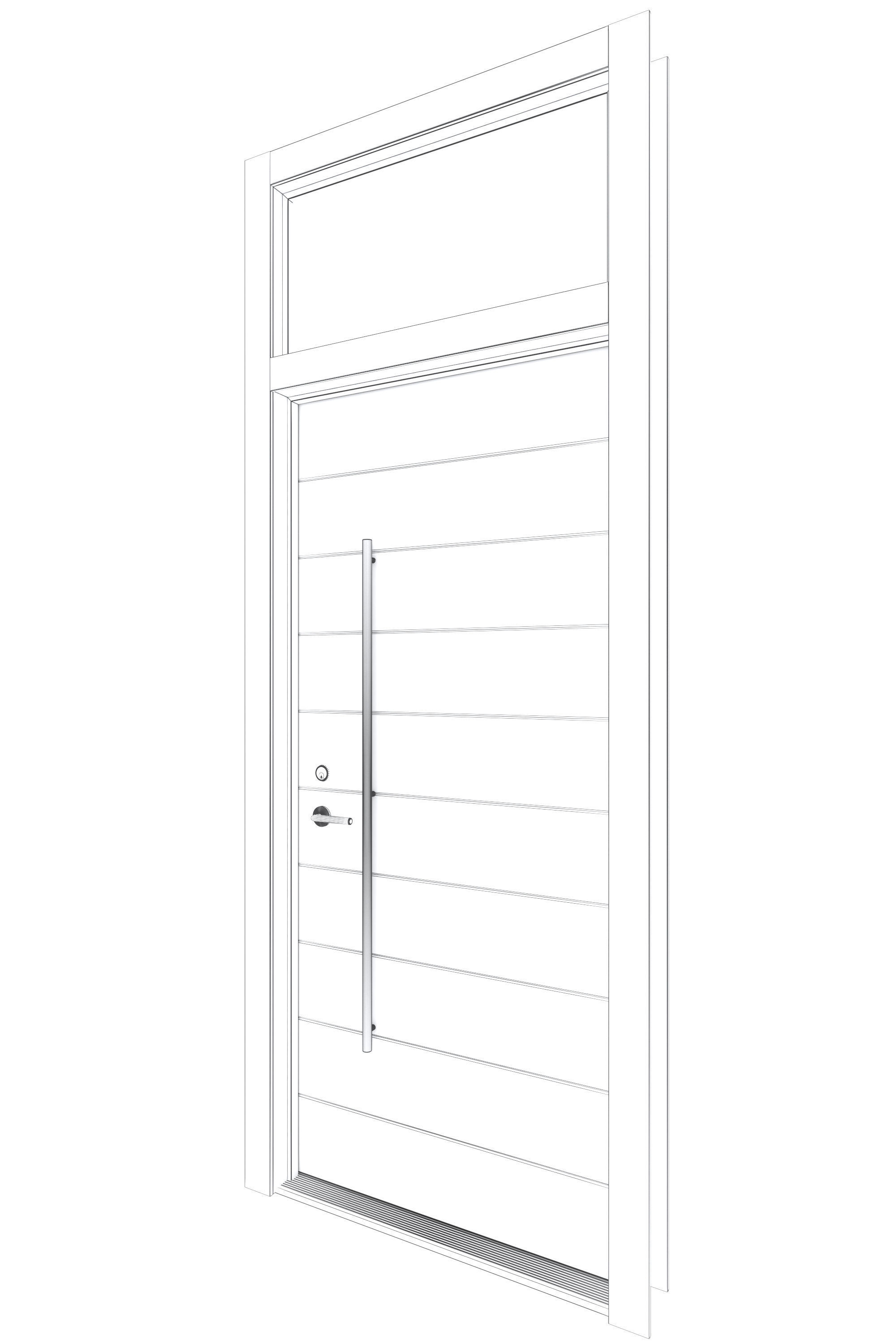 Door Collection-001 Black 3D model_47