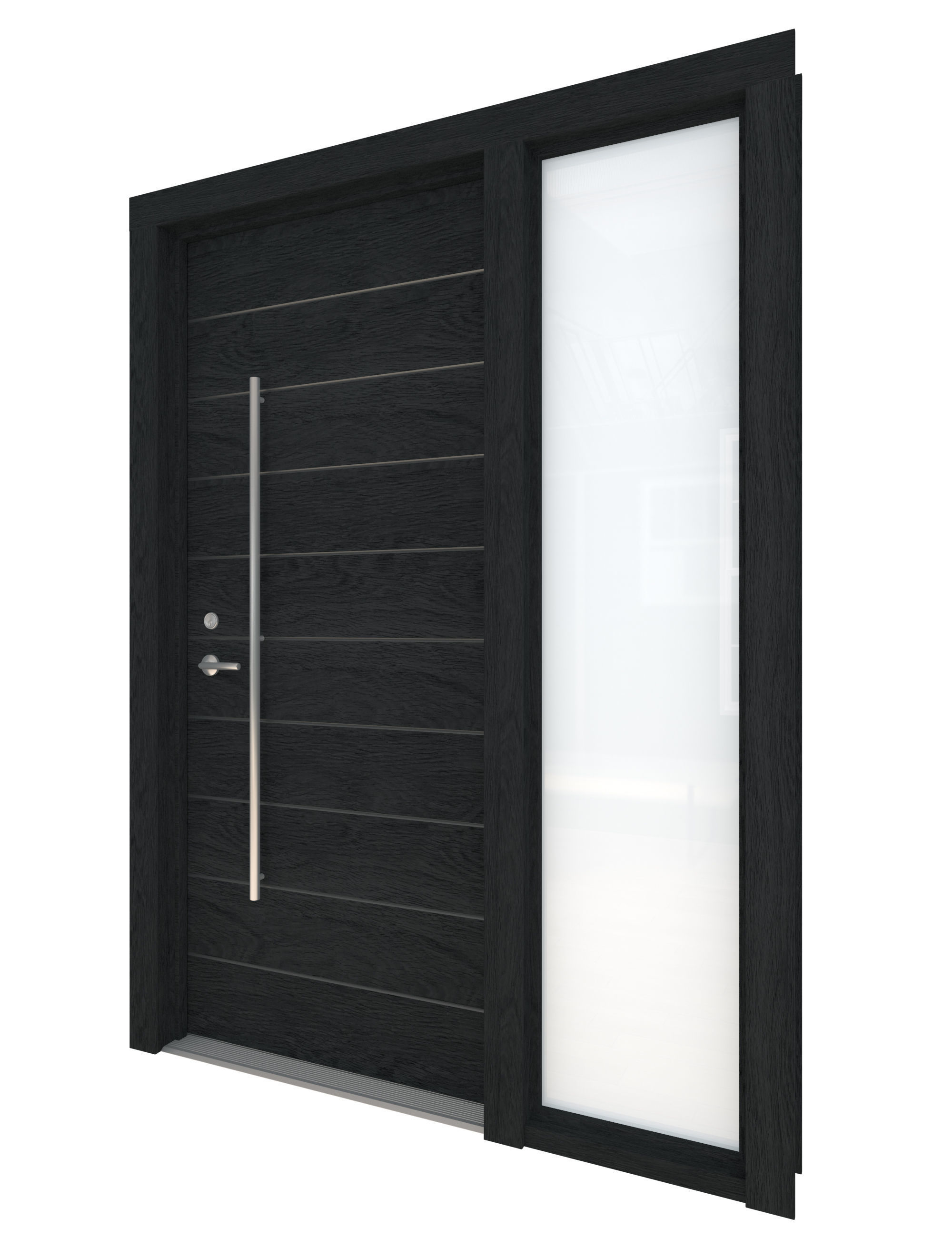Door Collection-001 Black 3D model_11