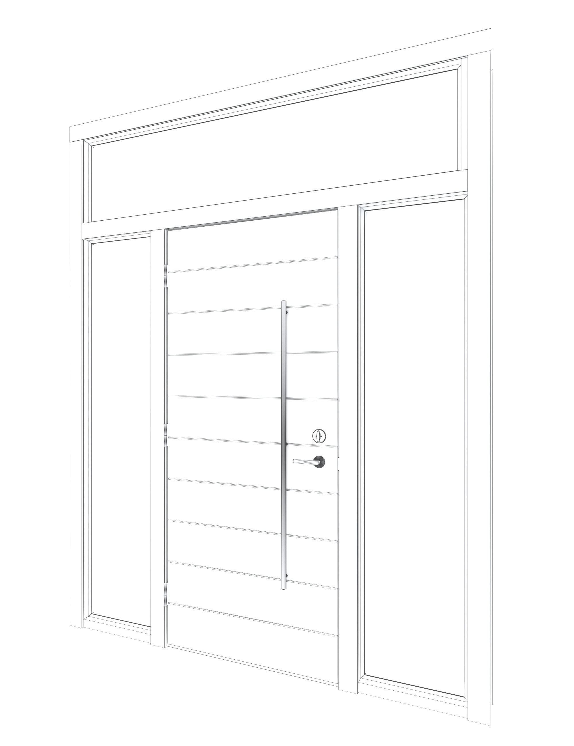 Door Collection-001 Black 3D model_40