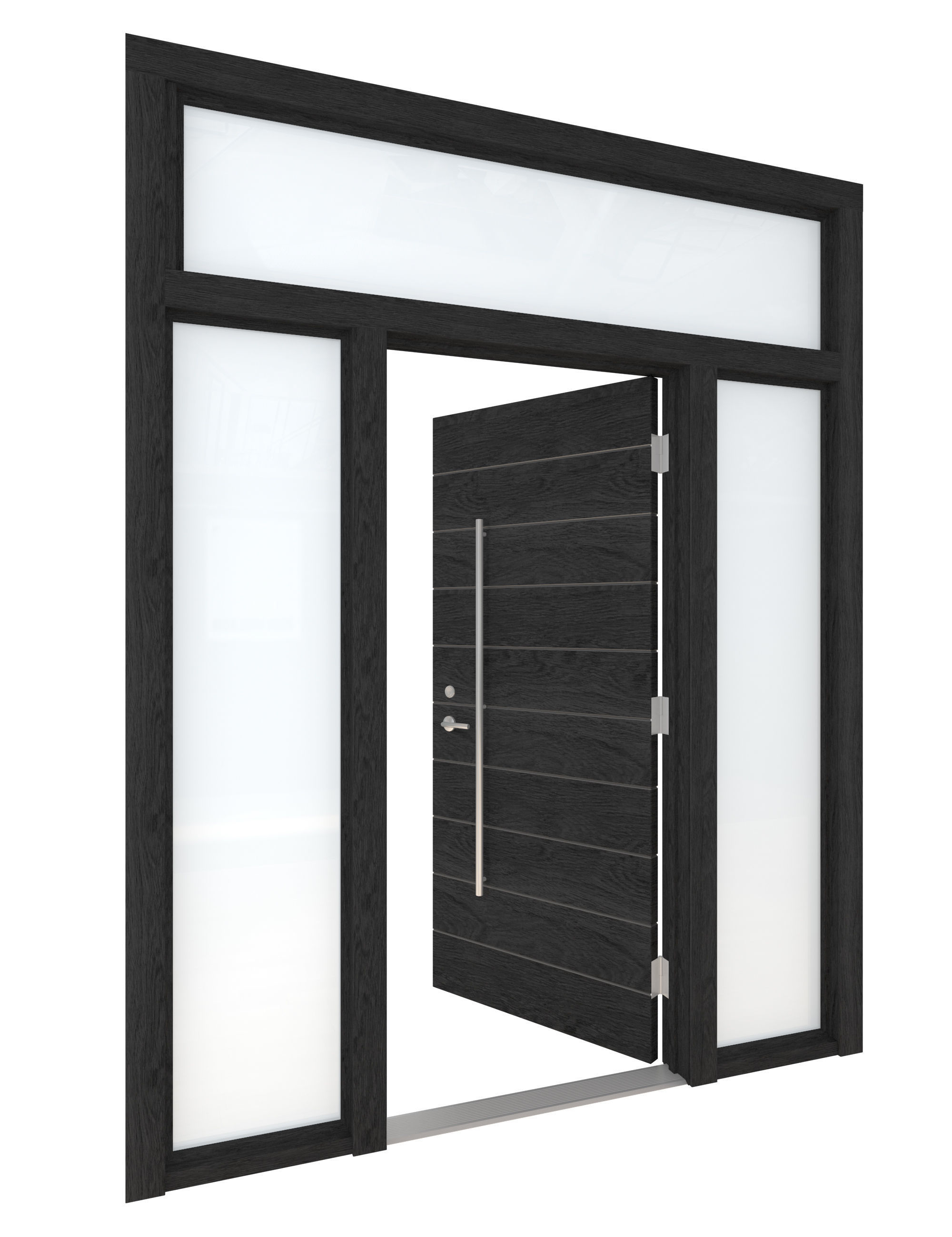Door Collection-001 Black 3D model_37