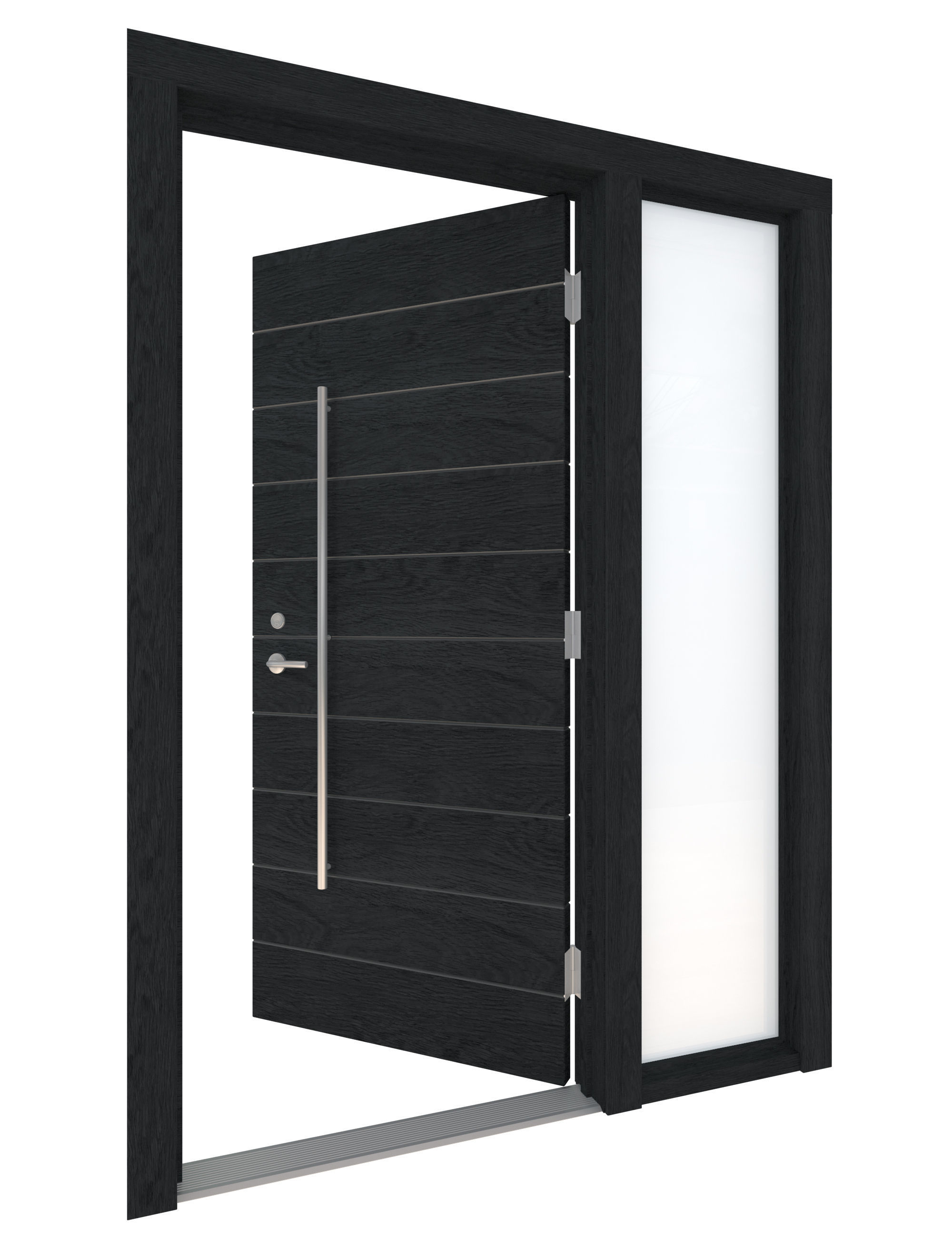 Door Collection-001 Black 3D model_14