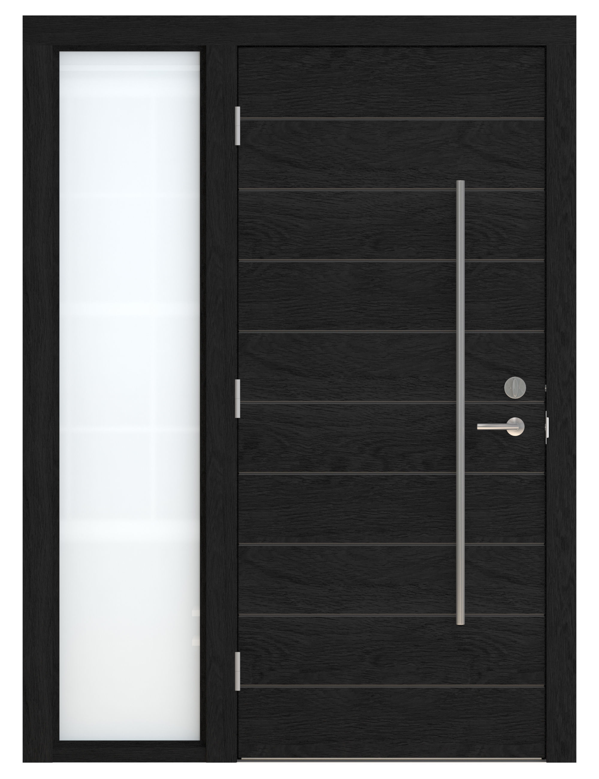 Door Collection-001 Black 3D model_10