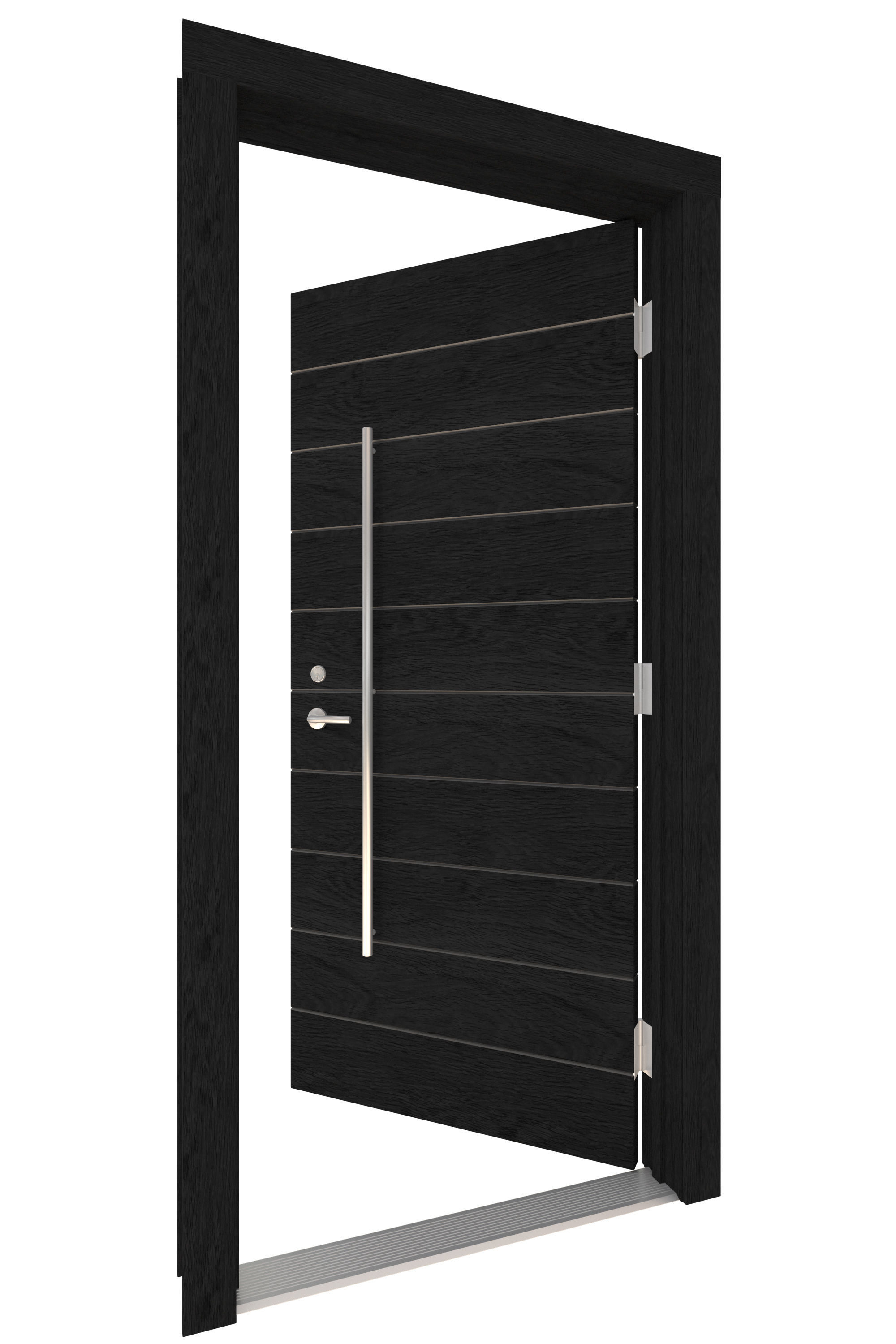 Door Collection-001 Black 3D model_5