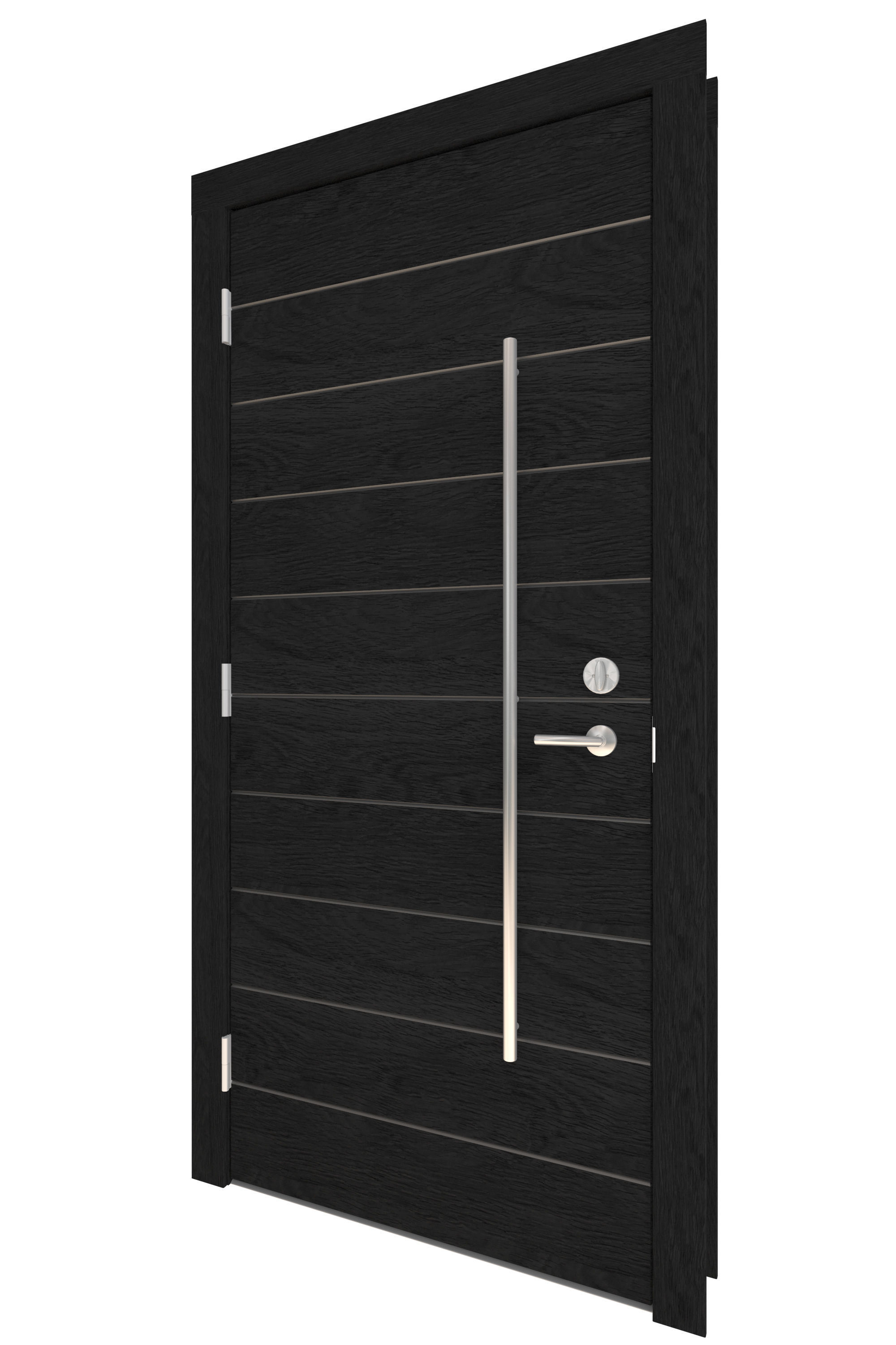 Door Collection-001 Black 3D model_4