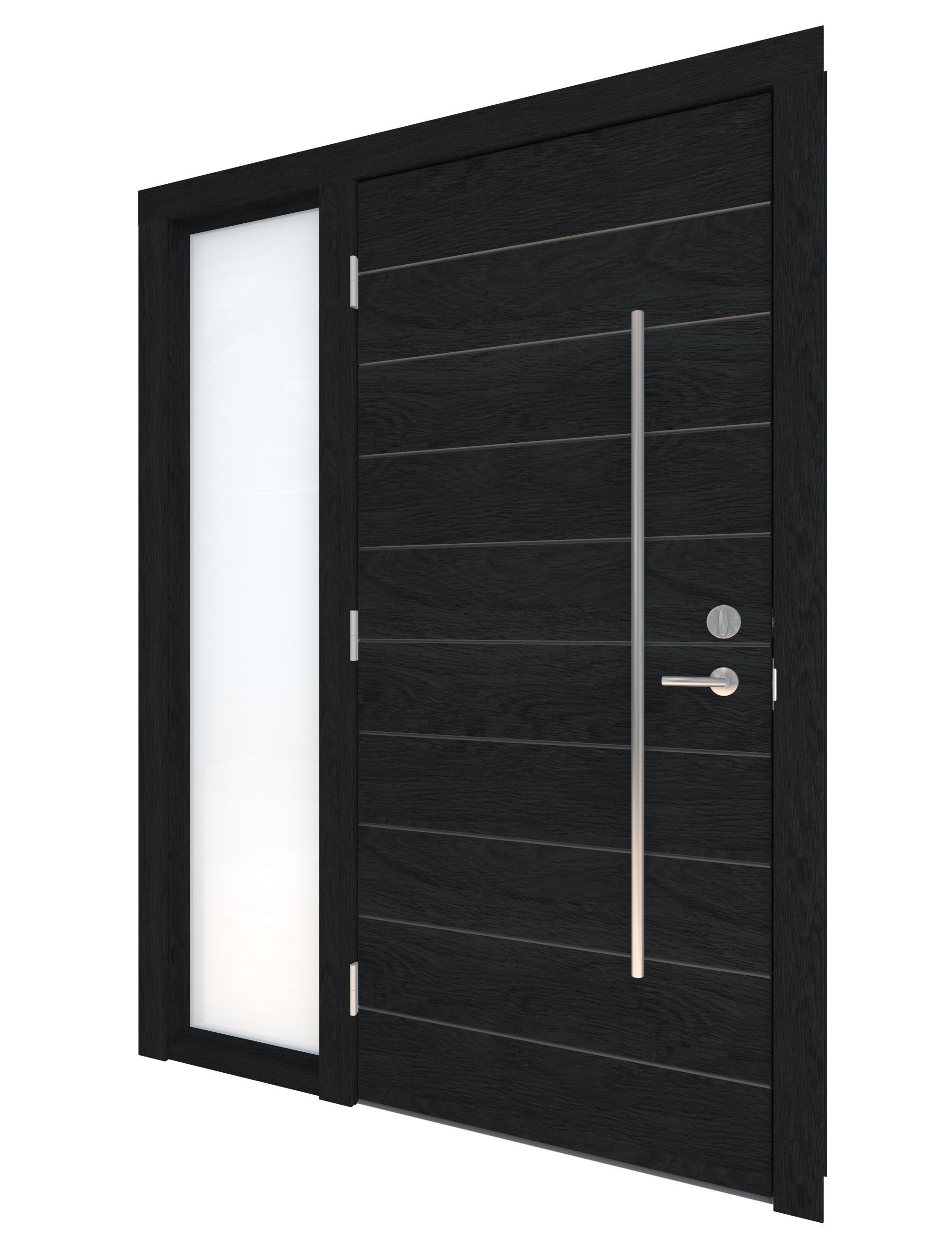 Door Collection-001 Black 3D model_12