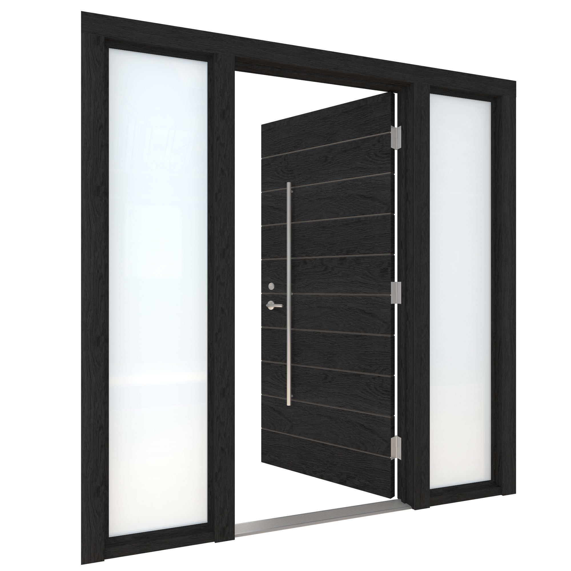 Door Collection-001 Black 3D model_29