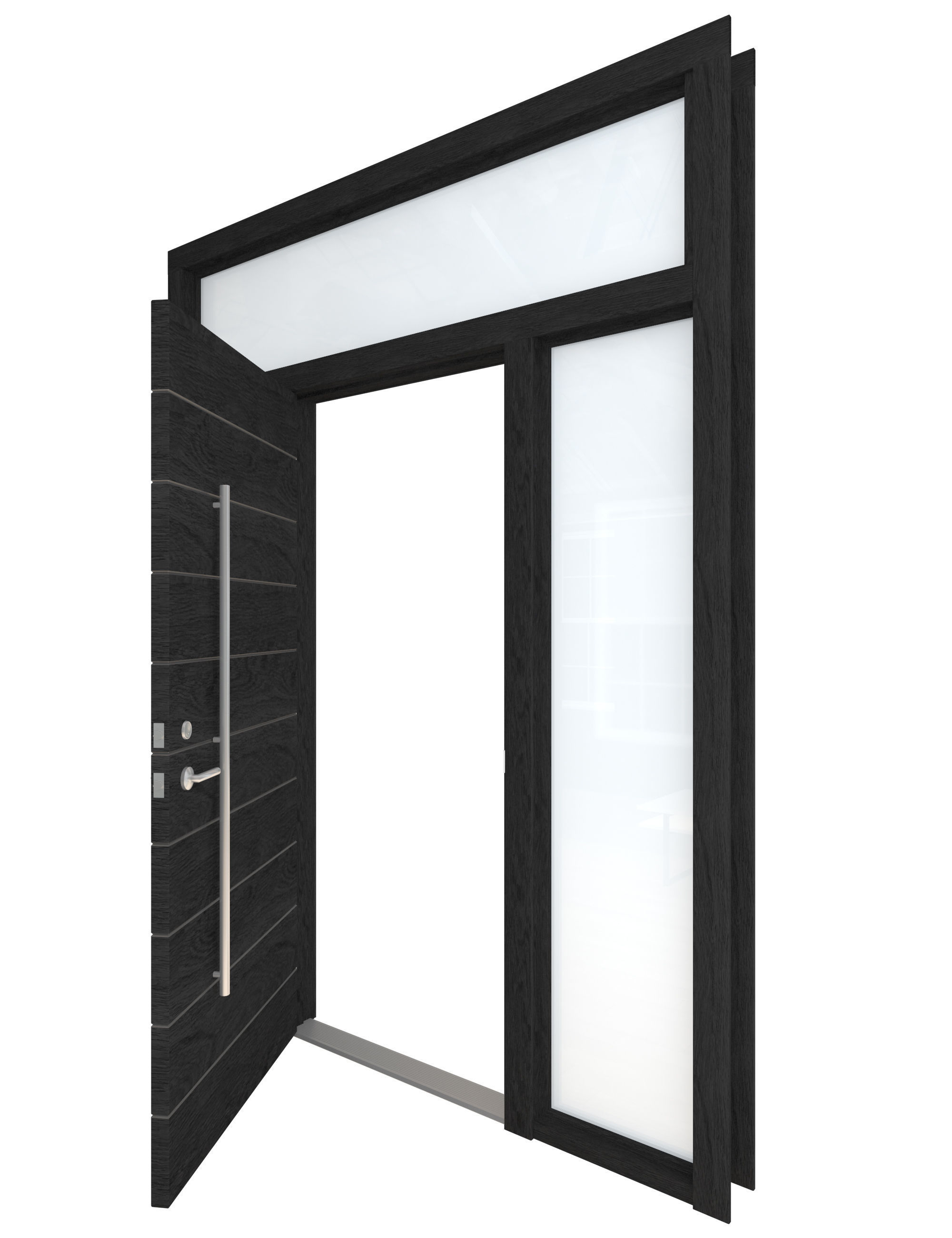 Door Collection-001 Black 3D model_38