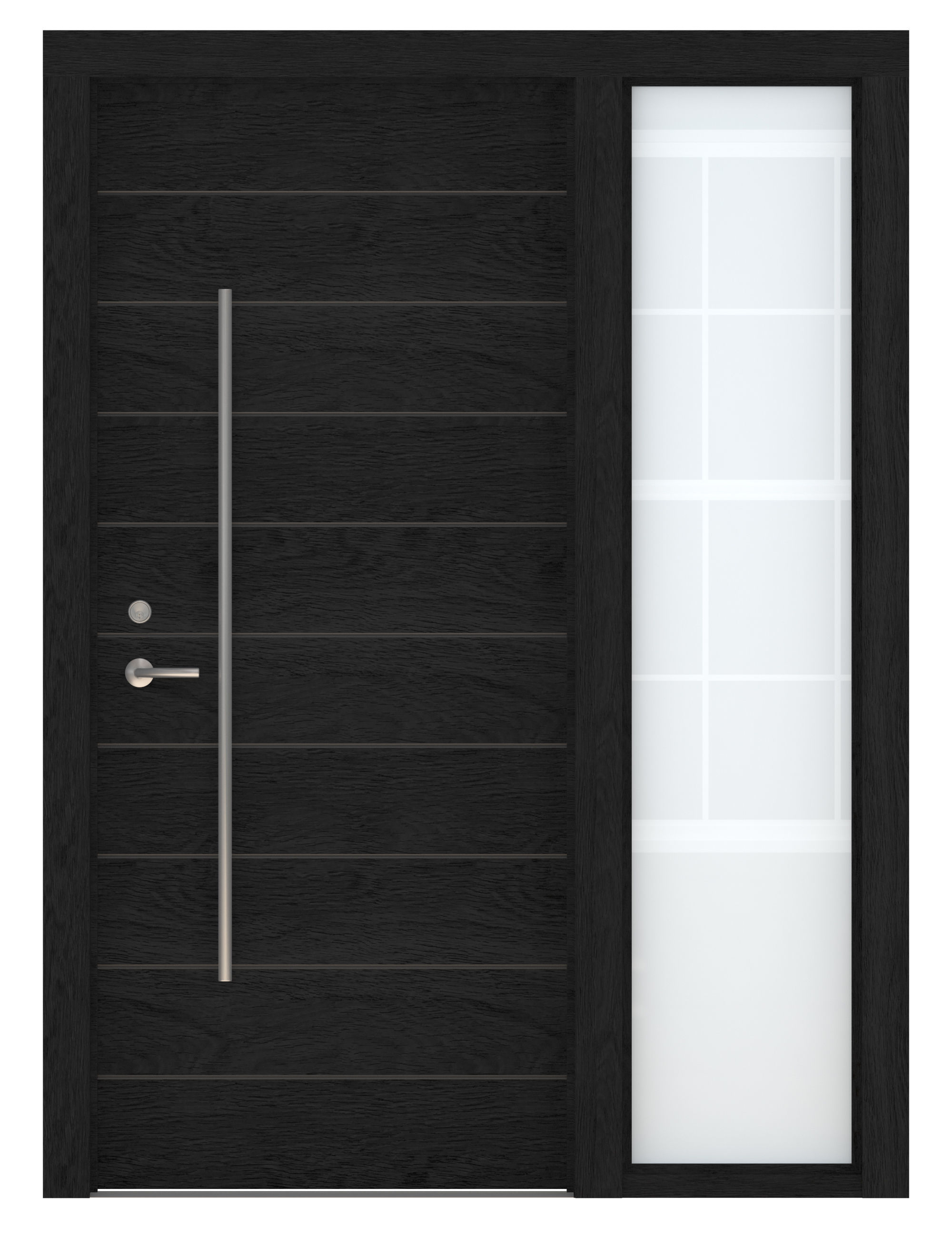 Door Collection-001 Black 3D model_9