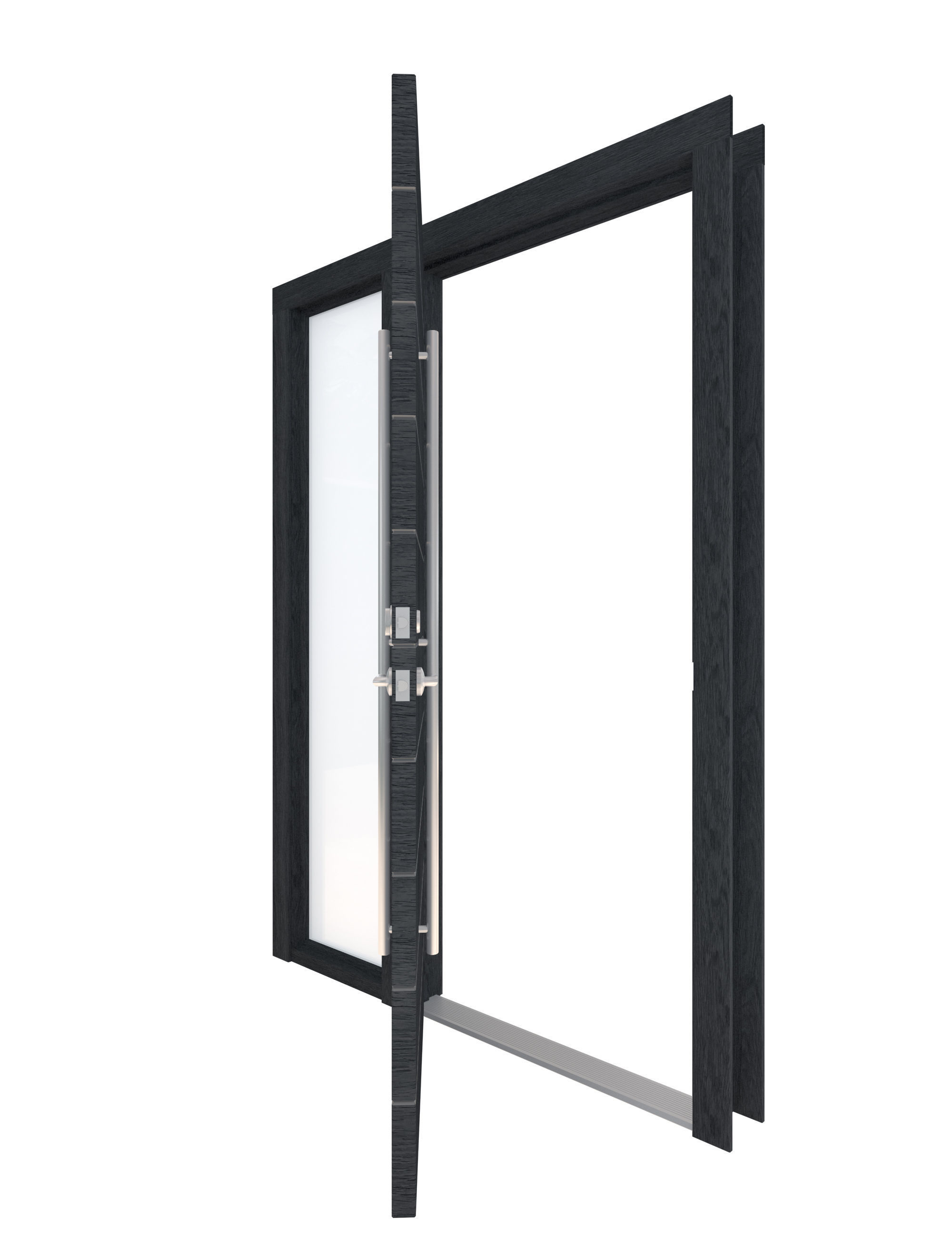 Door Collection-001 Black 3D model_13