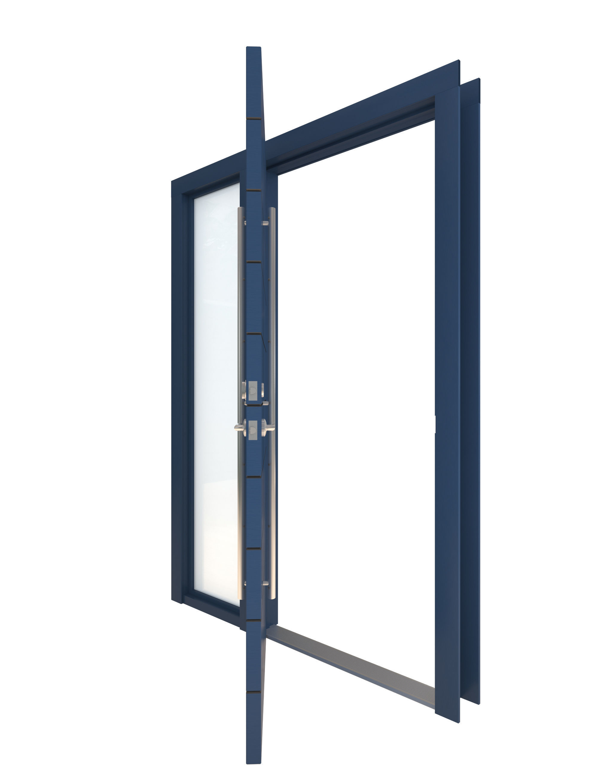 Door Collection-002 Blue 3D model_14