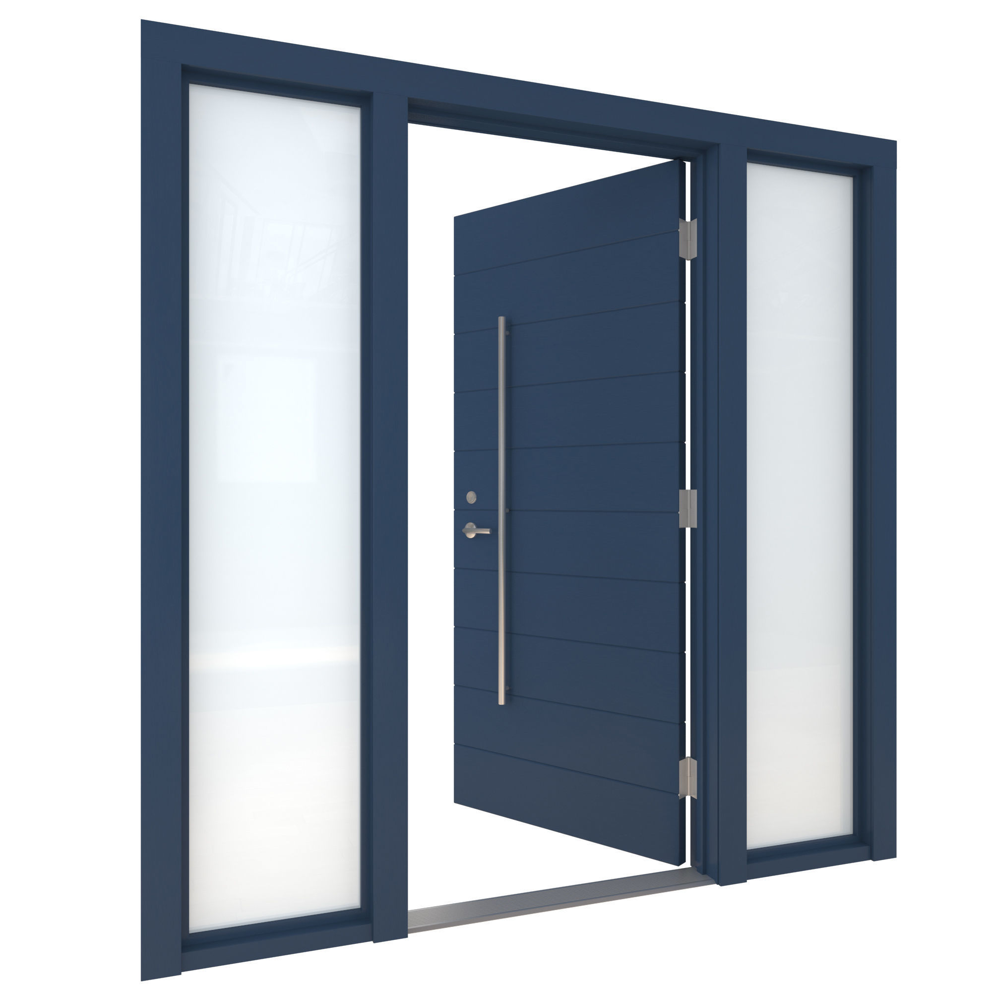 Door Collection-002 Blue 3D model_29