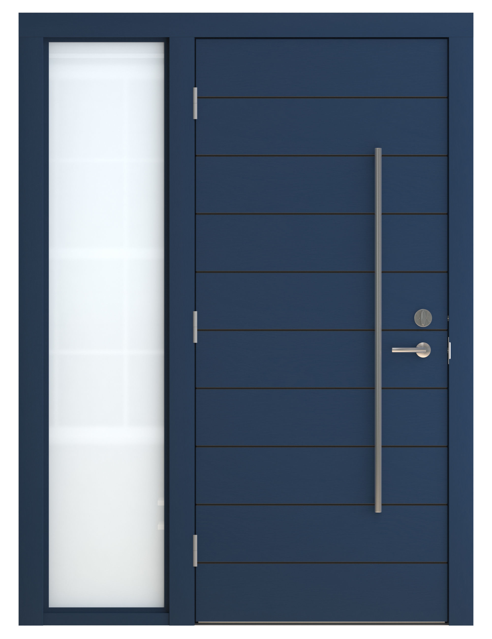Door Collection-002 Blue 3D model_10