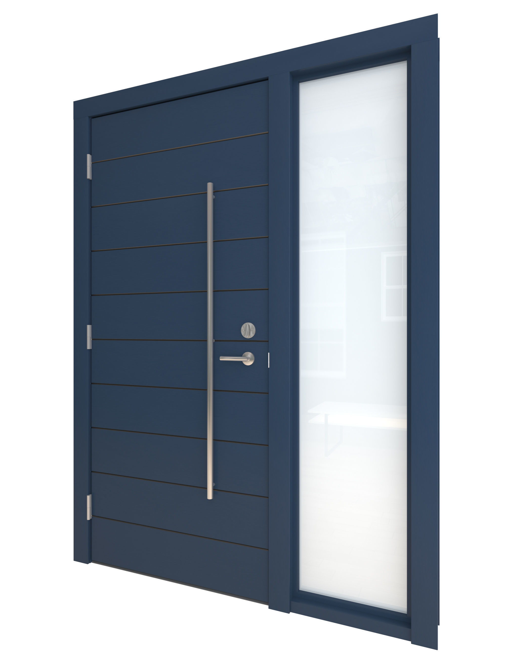 Door Collection-002 Blue 3D model_20
