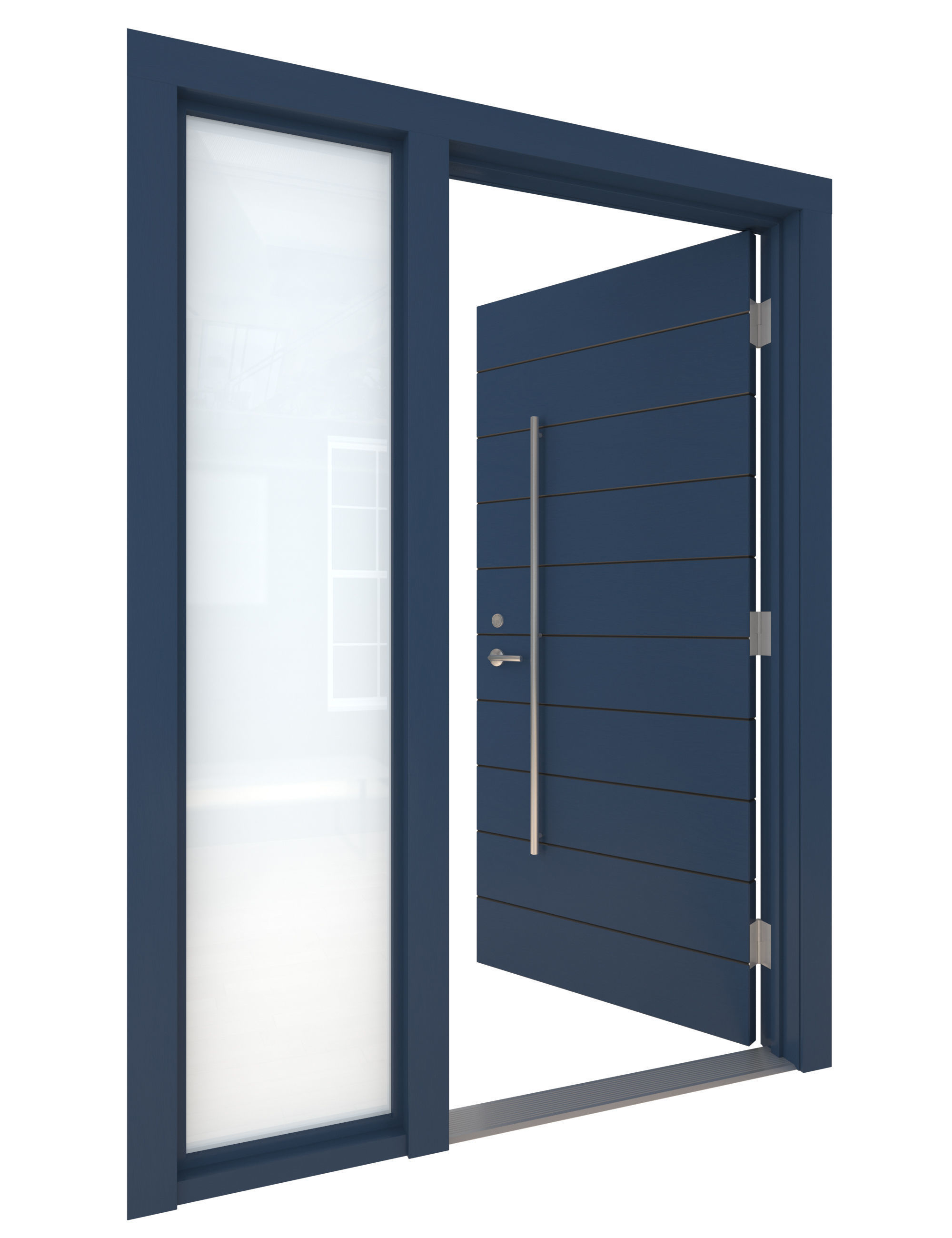 Door Collection-002 Blue 3D model_21